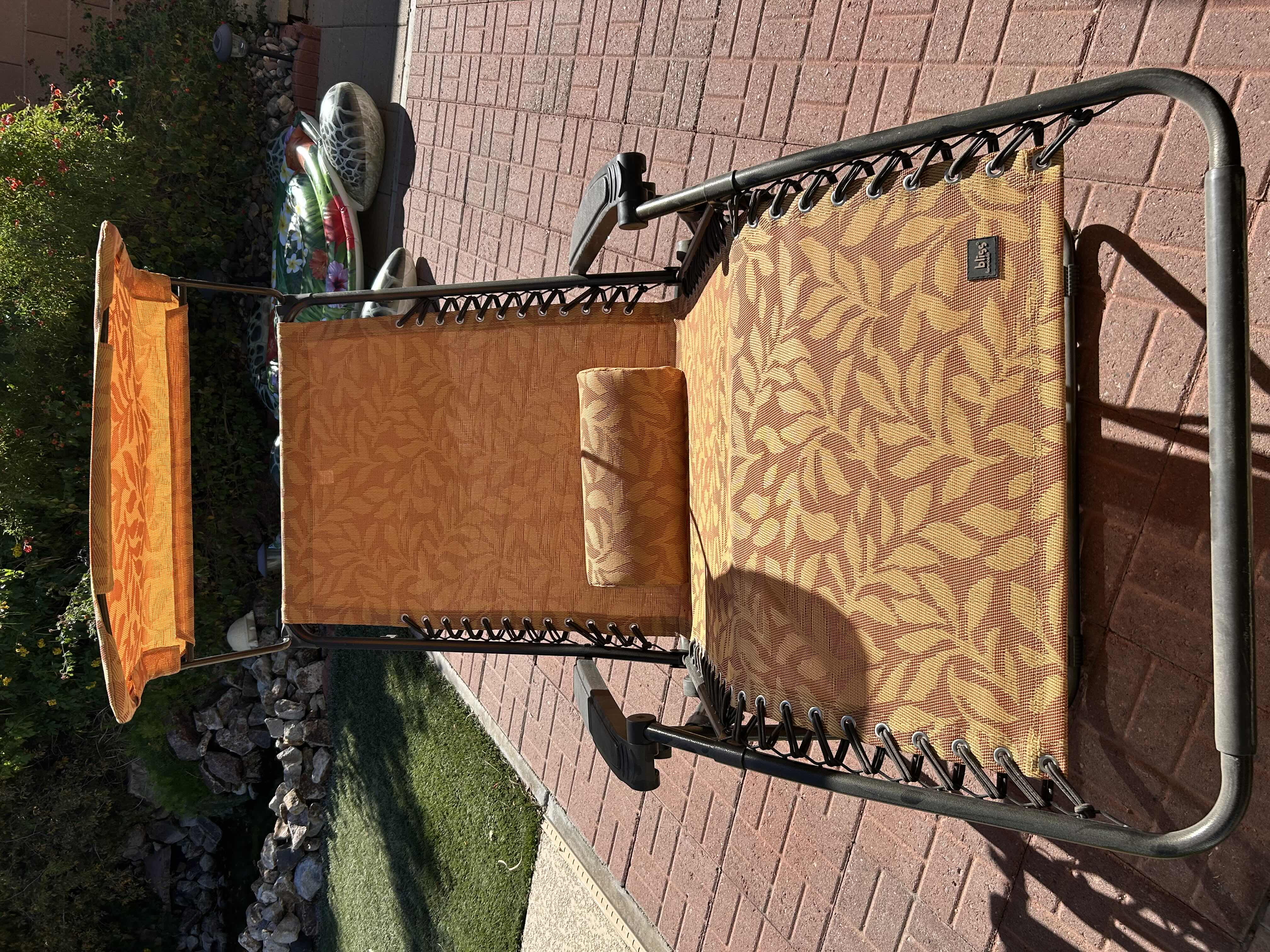 Photo 1 of BLISS HAMMOCKS 30" WIDE XL ZERO GRAVITY CHAIR W CANOPY