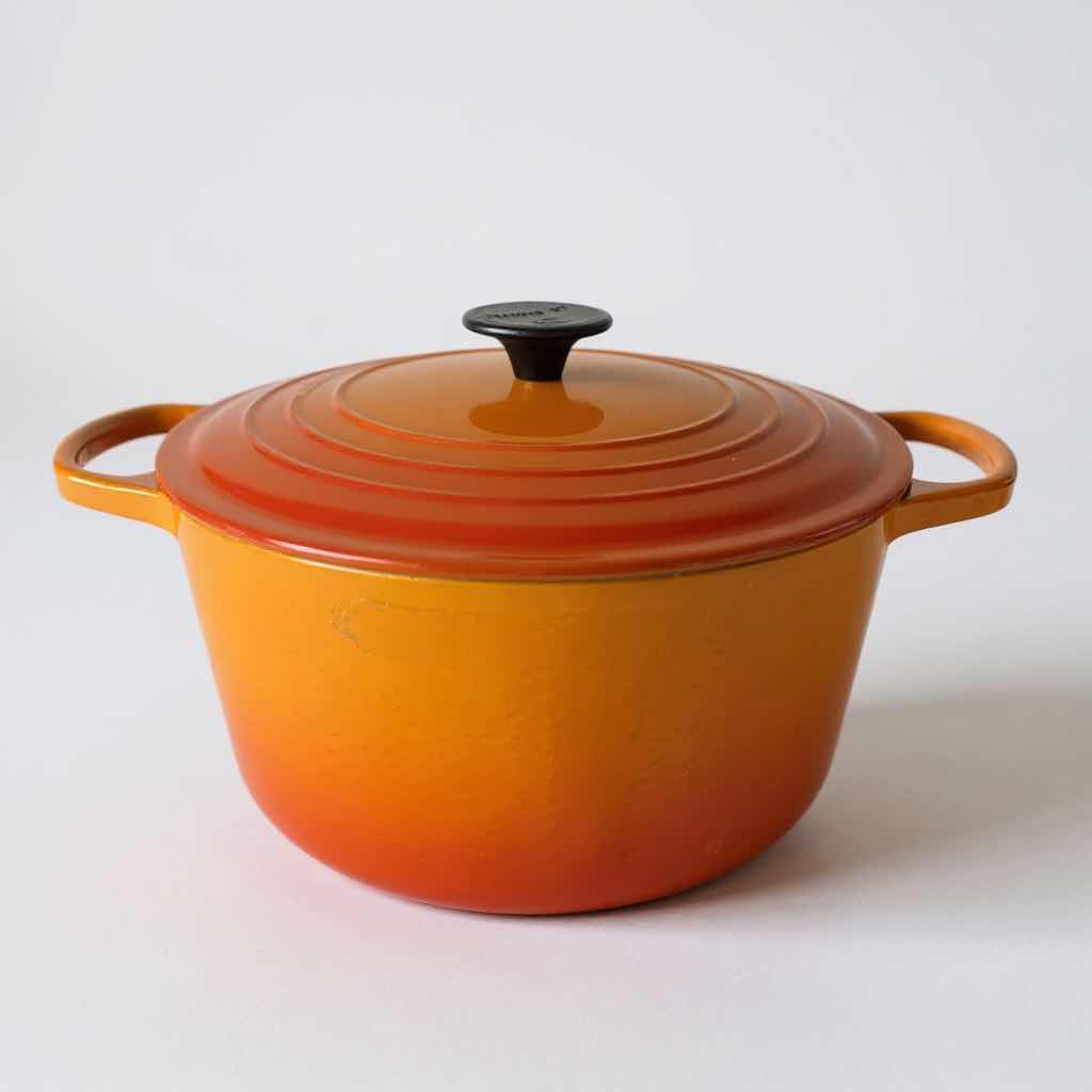 Photo 1 of LE CREUSET SIGNATURE ORANGE DUTCH OVEN