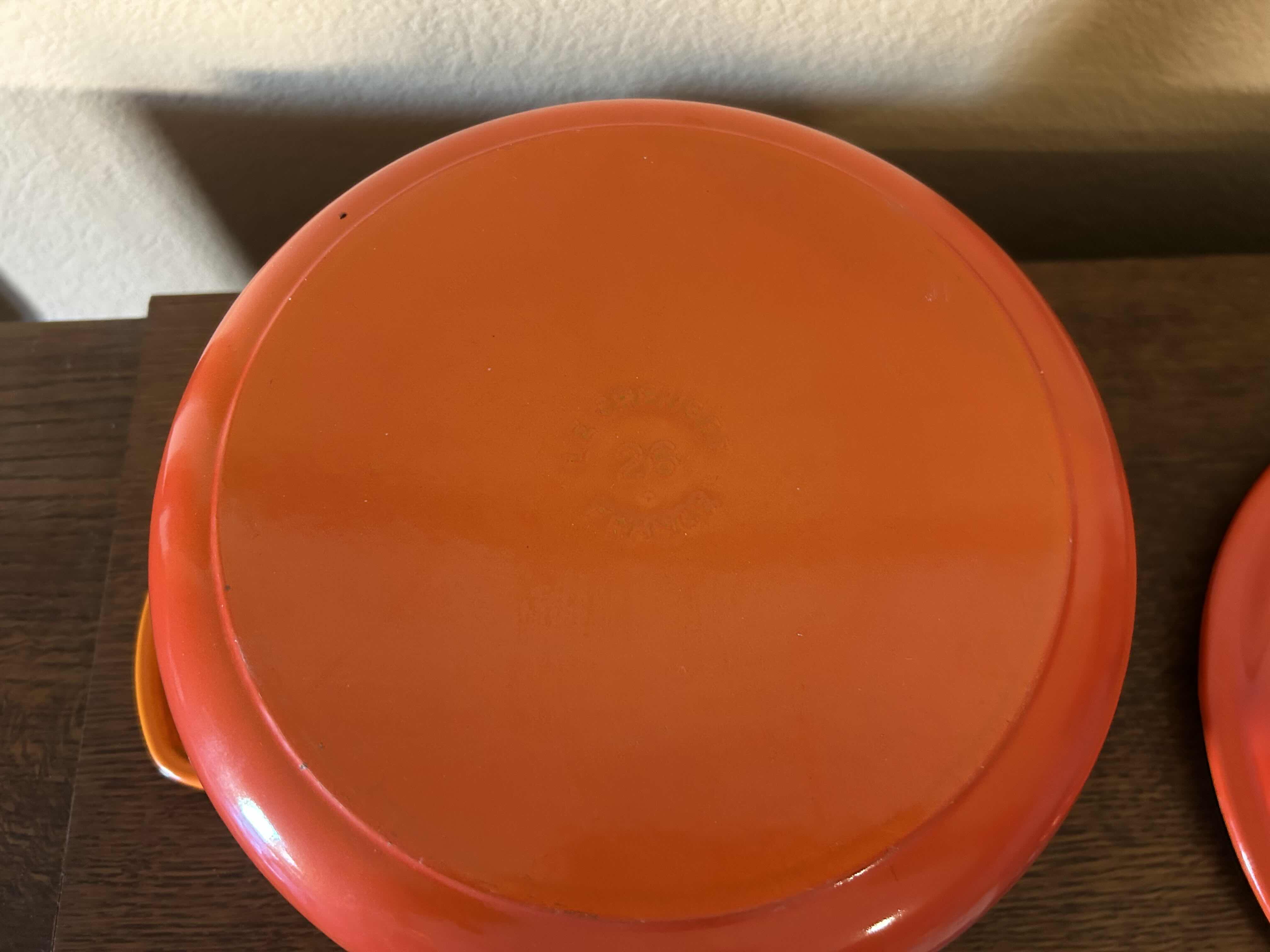 Photo 1 of LE CREUSET SIGNATURE ORANGE DUTCH OVEN