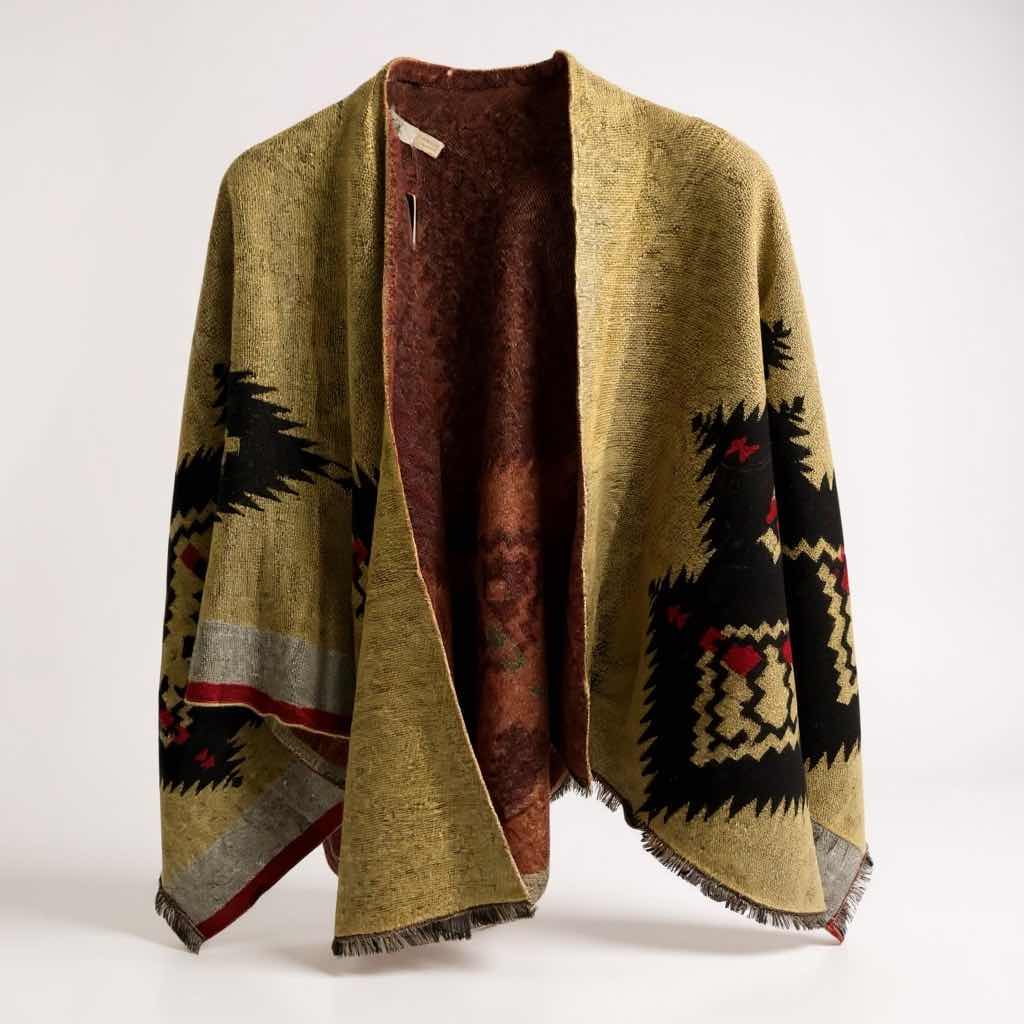 Photo 1 of AZIZA WOMENS SOUTHWESTERN OPEN FRONT WRAP/SHAWL