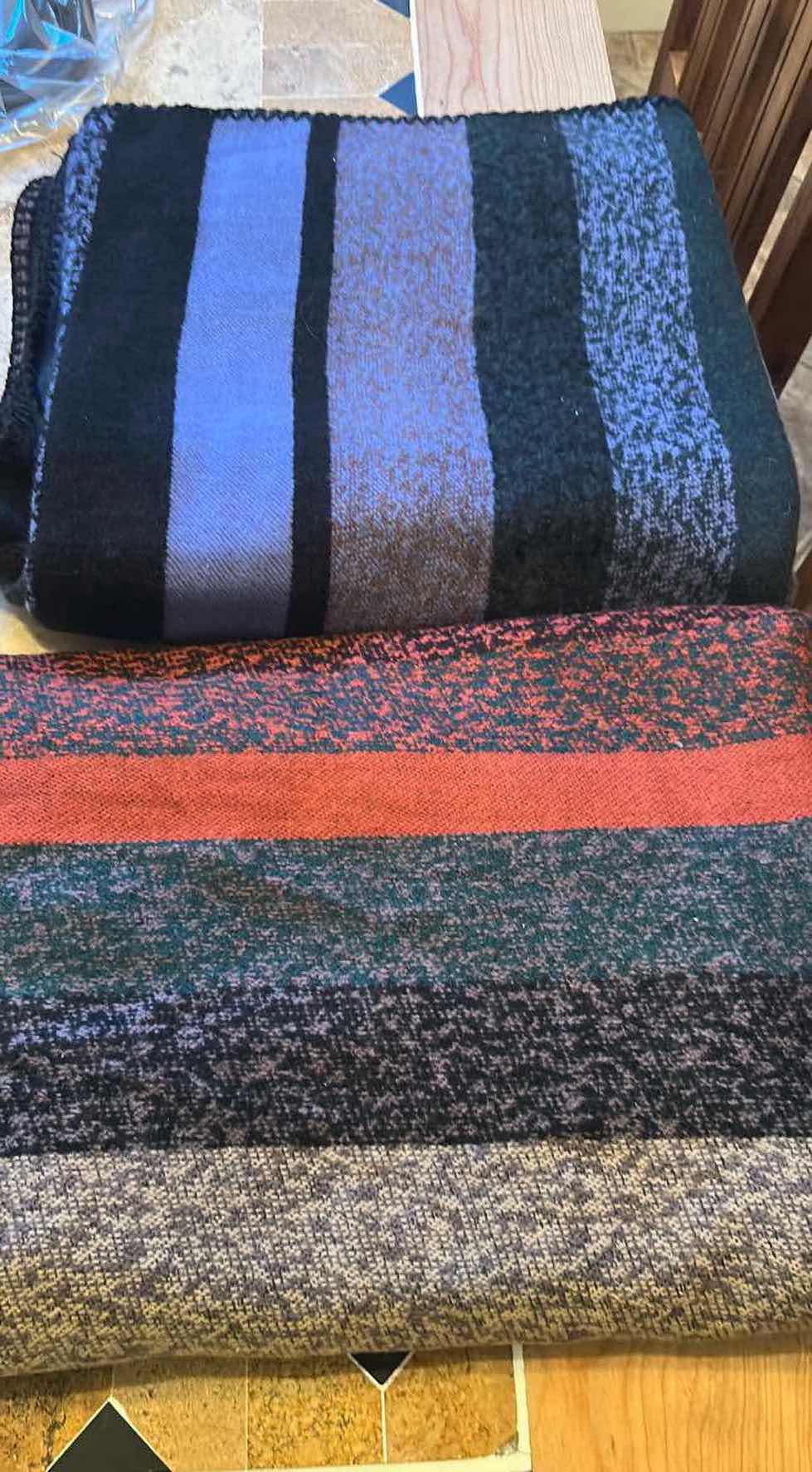 Photo 1 of 2- PLUSH THROWS