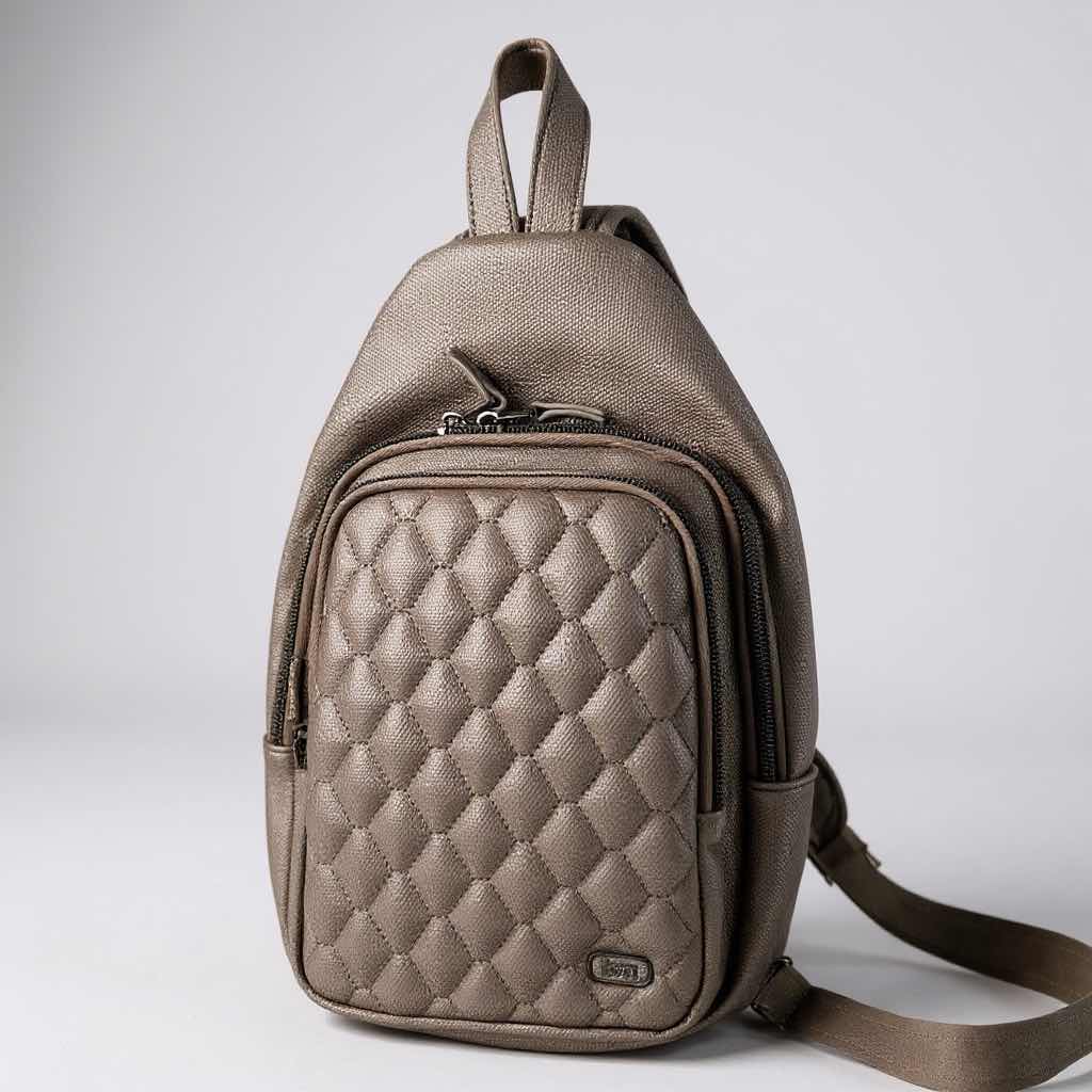 Photo 1 of LUG SCURRY MATTE LUX VEGAN GRAY LEATHER SLING