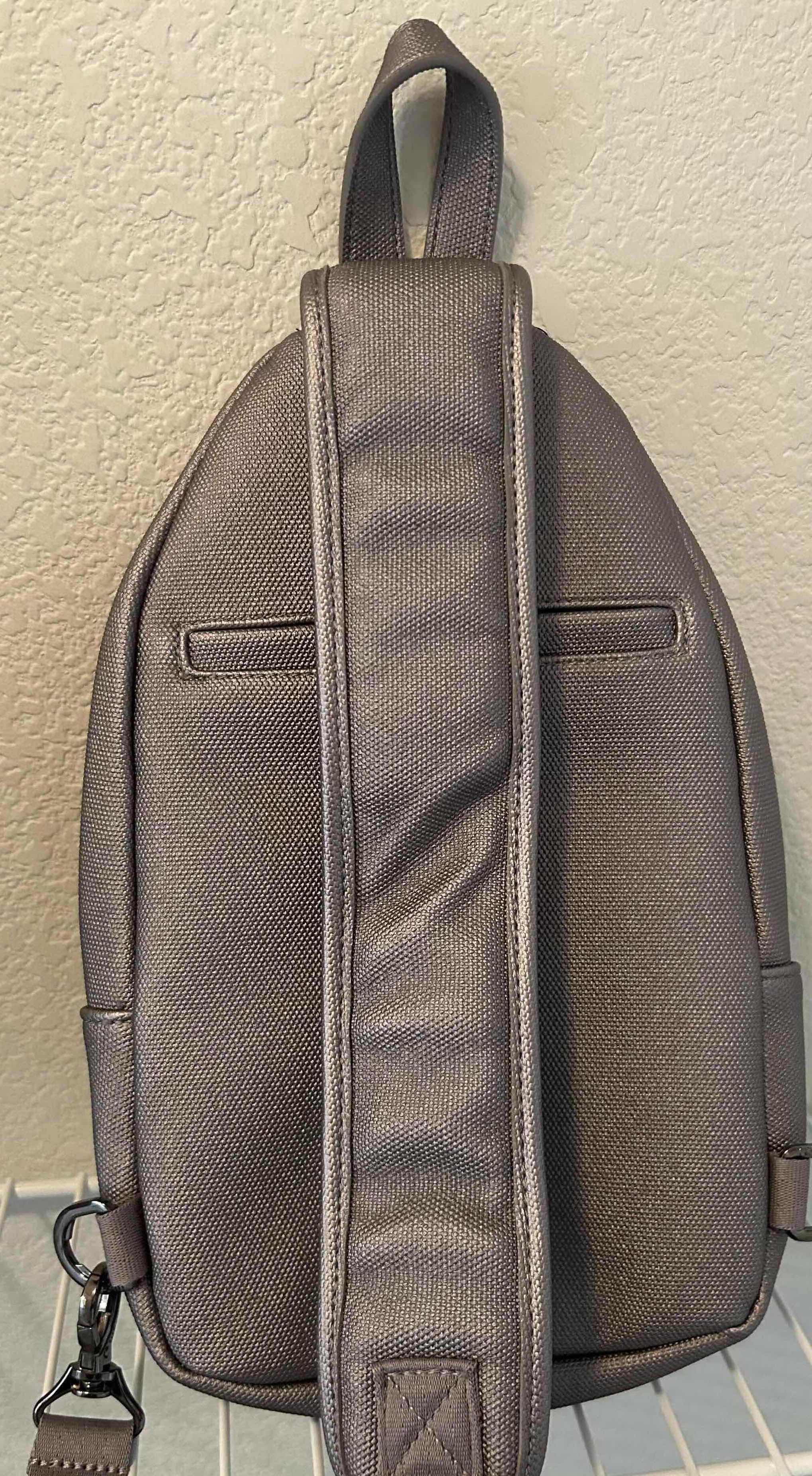 Photo 1 of LUG SCURRY MATTE LUX VEGAN GRAY LEATHER SLING