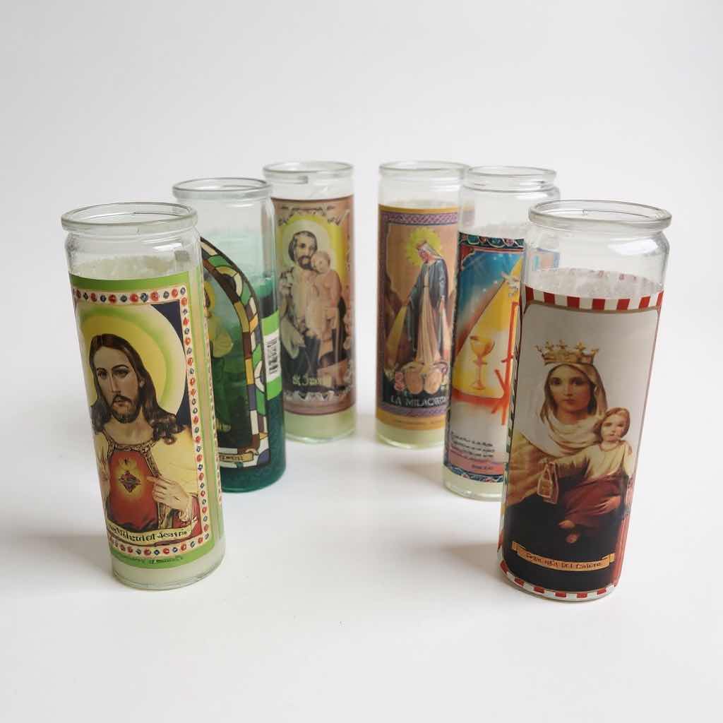 Photo 1 of 6- RELIGIOUS  PRAYER CANDLES