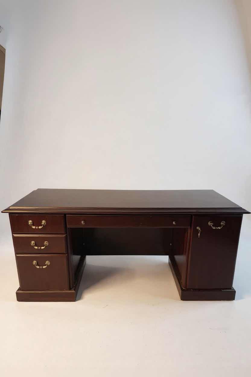 Photo 1 of TRADITIONAL EXECUTIVE DESK BY INTEGRATED OFFICE  70"X 24" H 29"