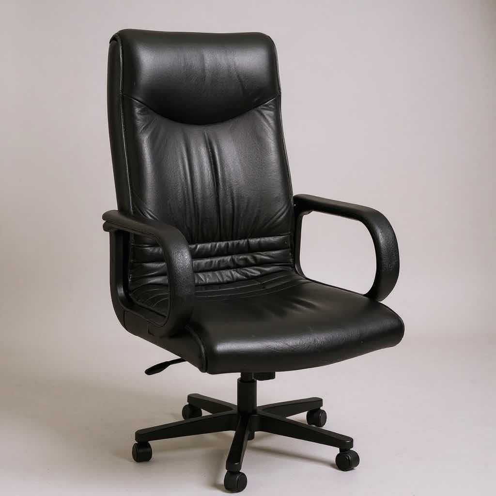 Photo 1 of BLACK ADJUSTABLE SWIVEL OFFICE CHAIR
