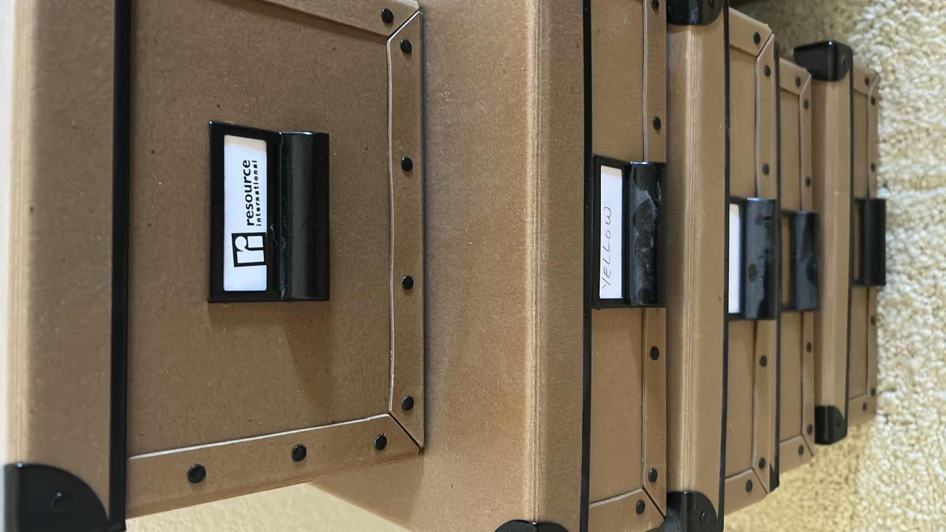 Photo 1 of 5- CARGO NATURALS DUAL FILE BOXES IN NUTMEG