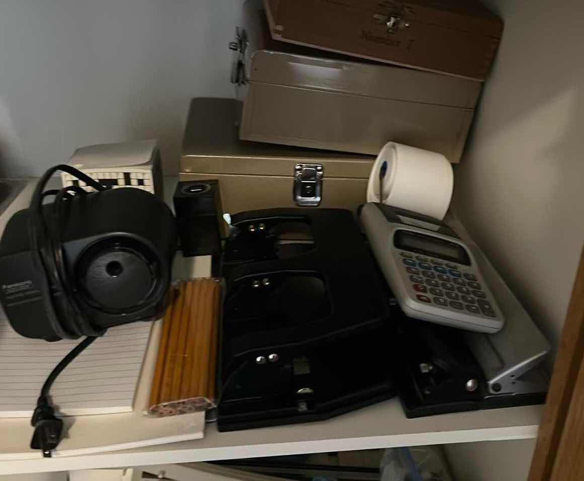 Photo 1 of CONTENTS OF SHELF OFFICE SUPPLIES