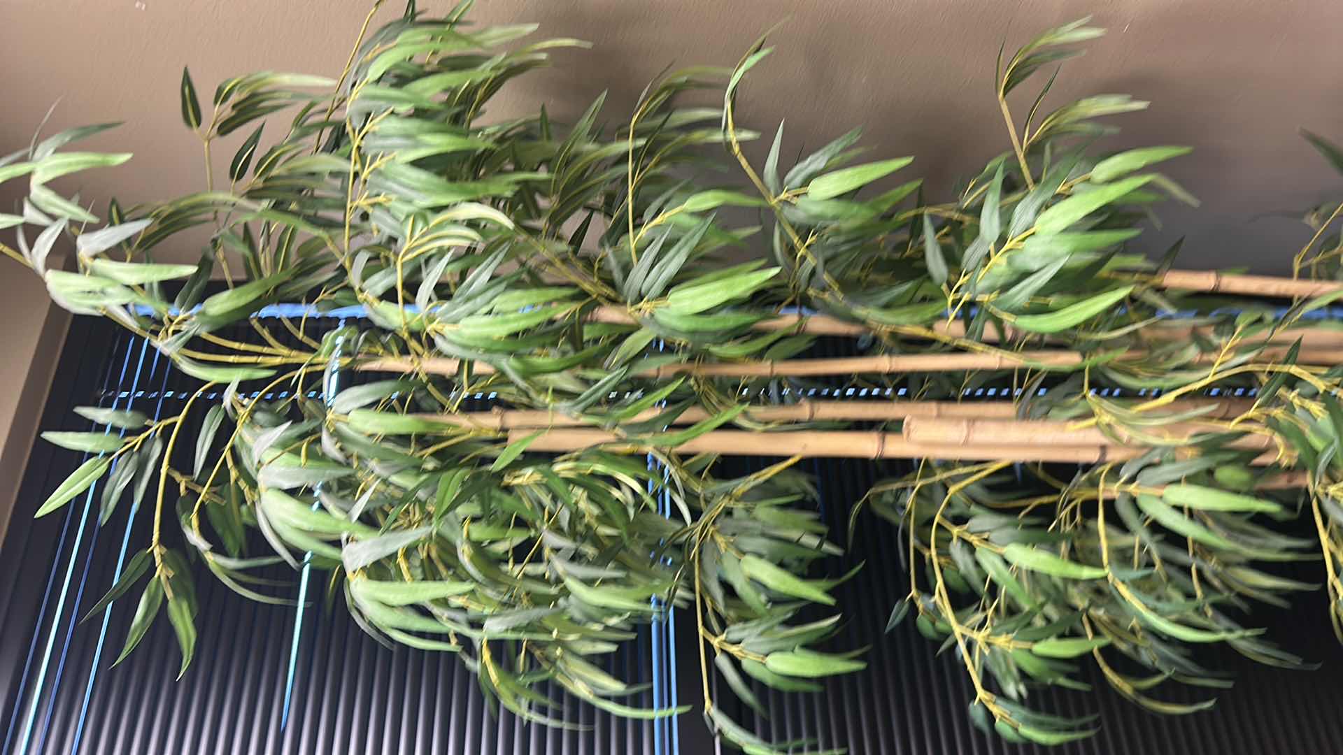 Photo 1 of ARTIFICIAL BAMBOO TREE IN BLACK RESIN POT H 81"