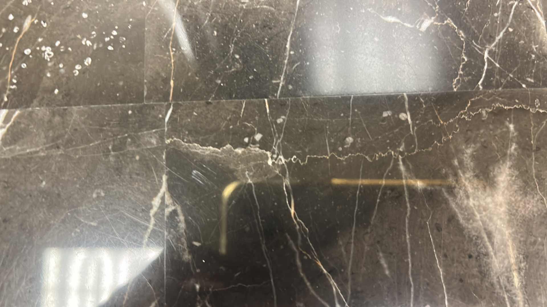 Photo 1 of CLASSICAL STYLE WOODEN CREDENZA W MARBLE TOP  66" X 22" H 41"