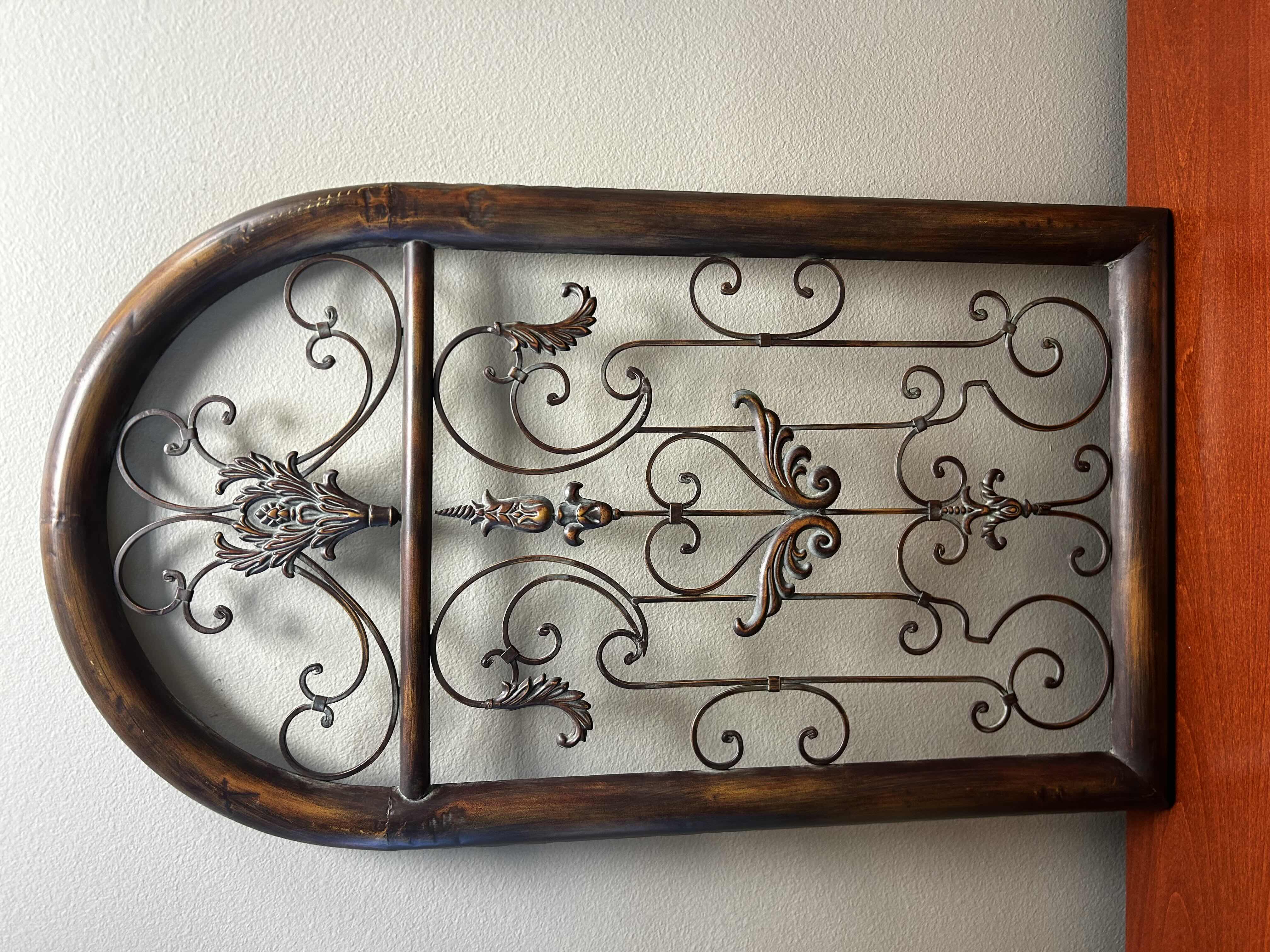 Photo 1 of DECORATIVE ARCHED METAL WALL GRILL 24" X 44"
