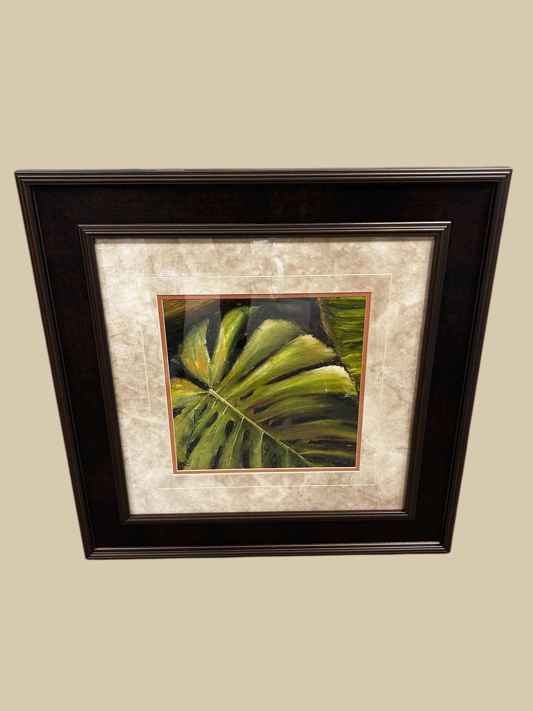 Photo 1 of FRAMED SINGLE LEAF WALL ART 24" X 24"