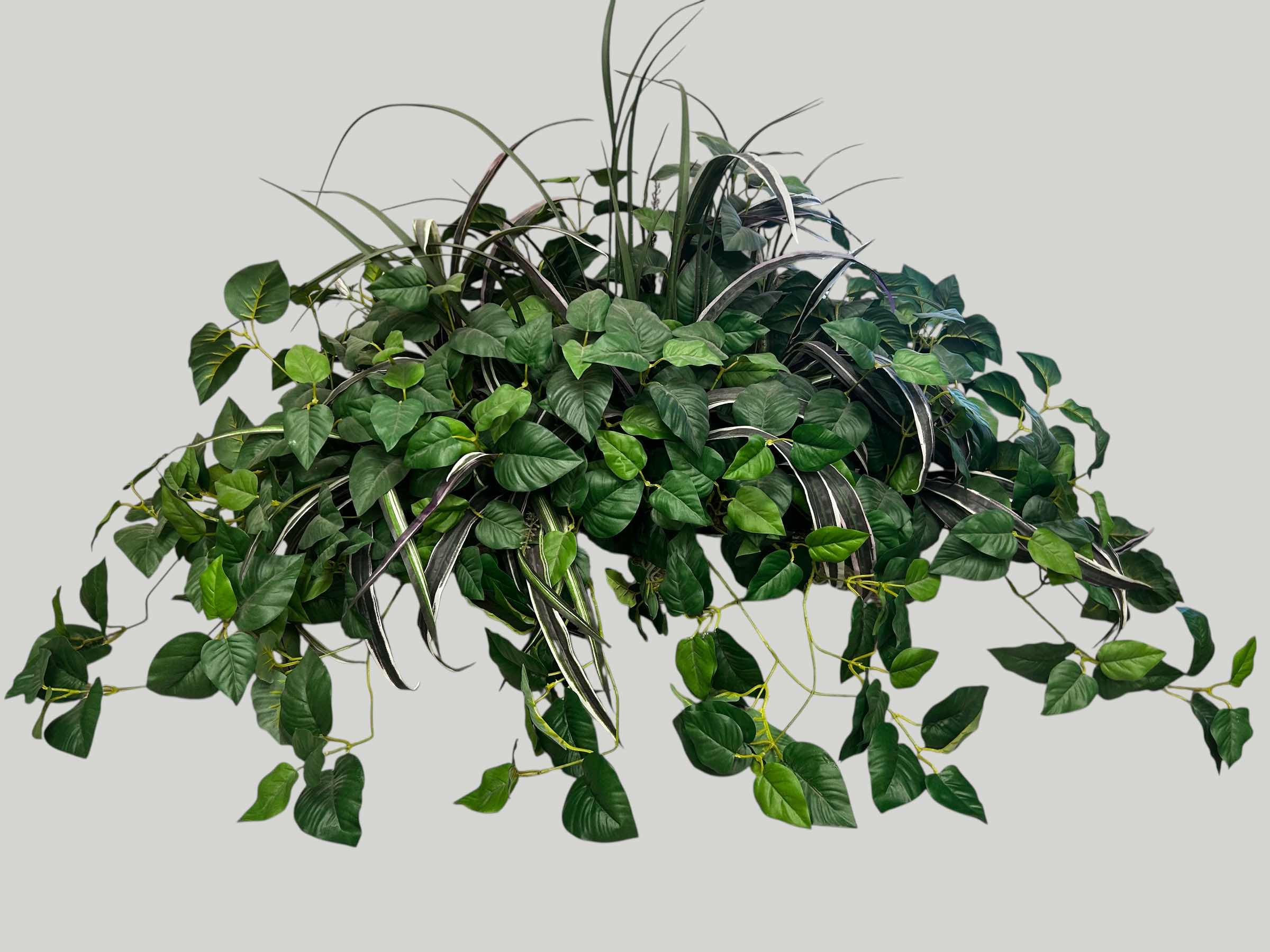 Photo 1 of MIXED ARTIFICIAL GREENERY IN METAL POT W 39"