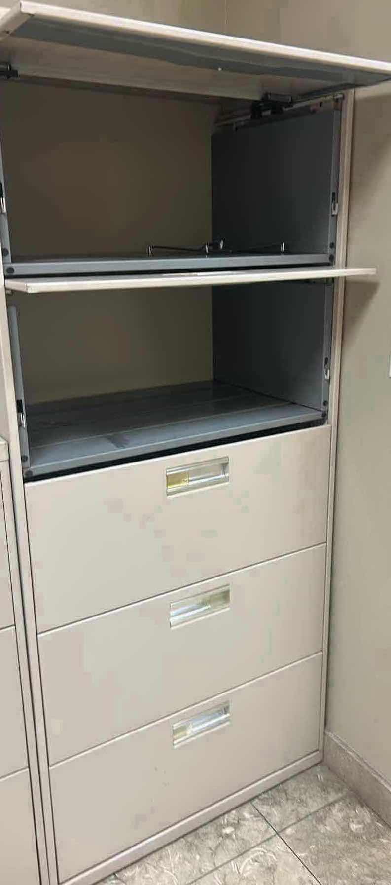 Photo 1 of METAL LATERAL FILE CABINET 30"X 19" H 67"
