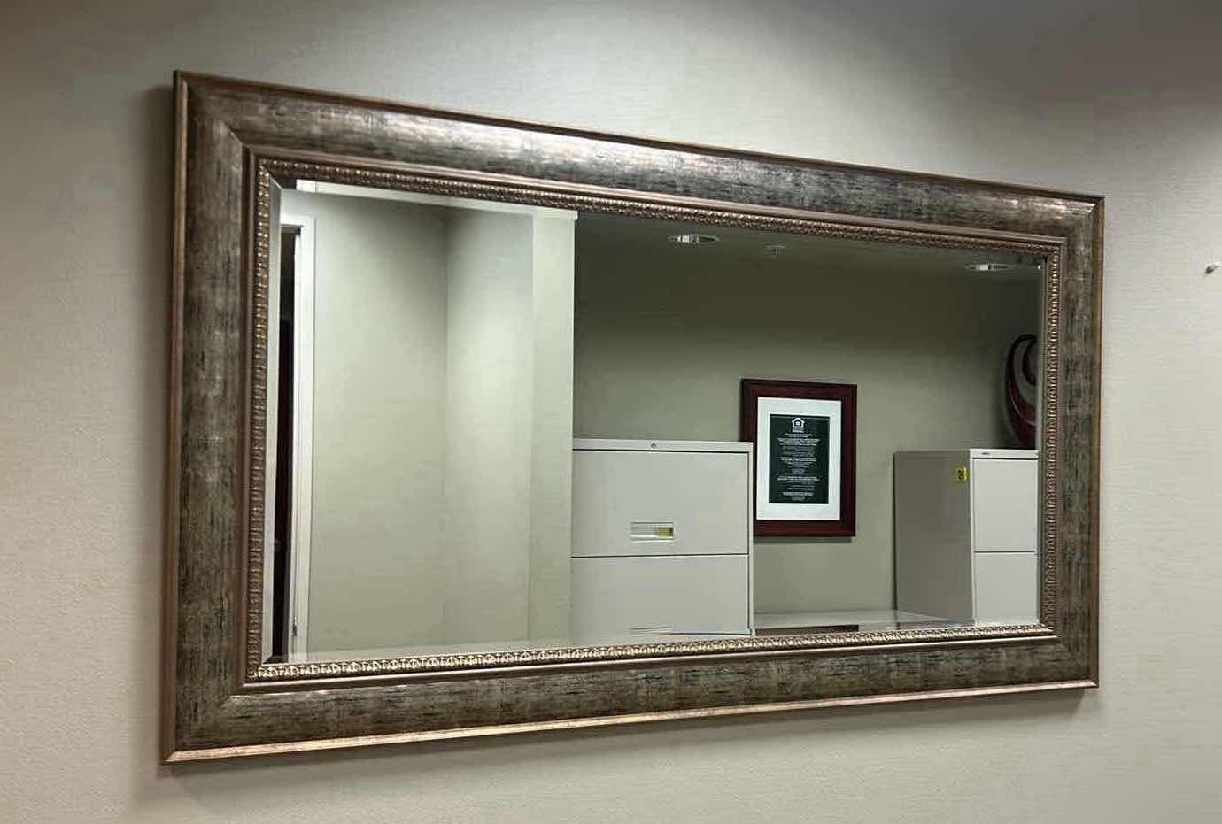 Photo 1 of RESIN FRAMED WALL MIRROR 69" X39"