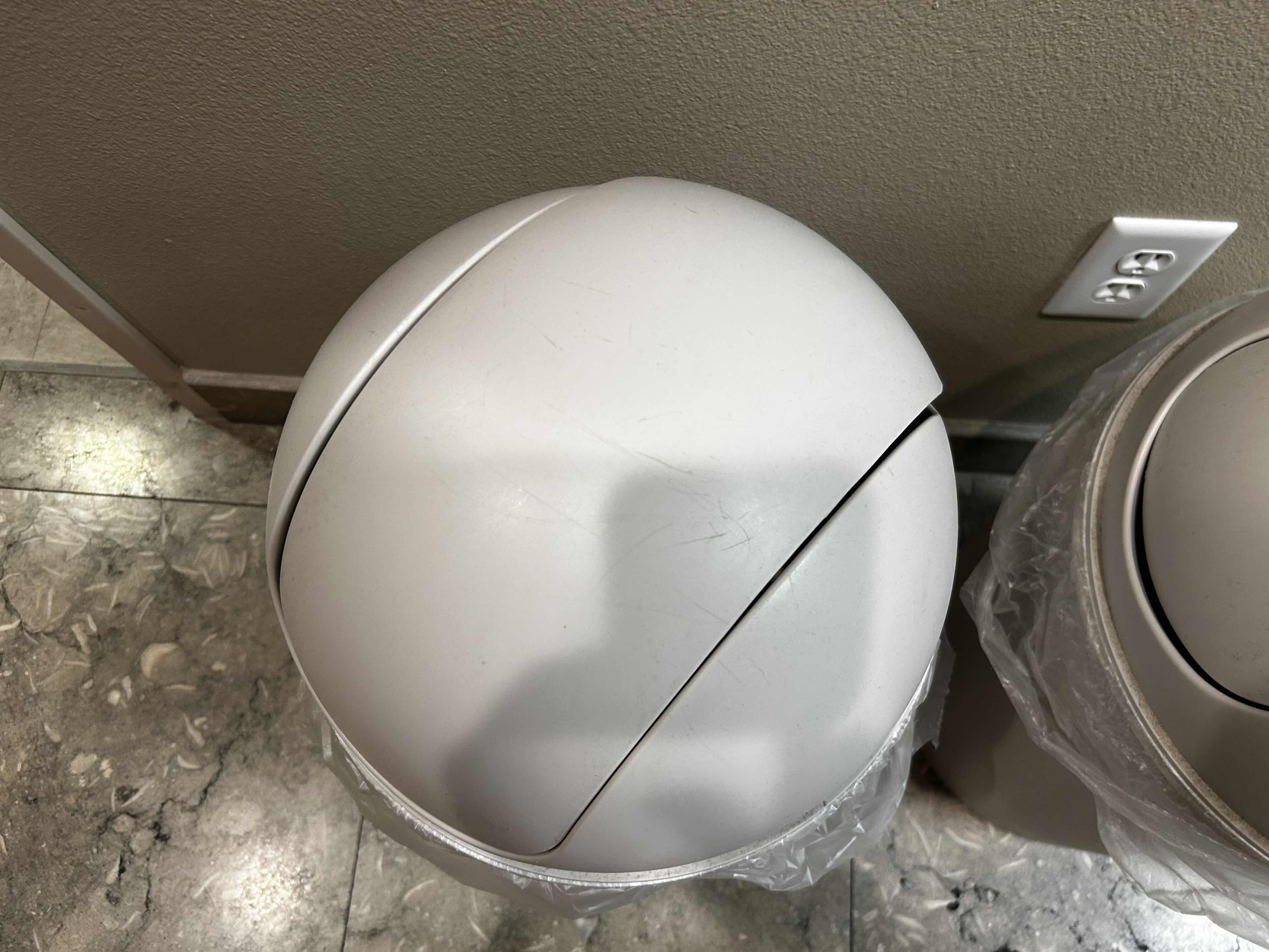 Photo 1 of 2- PLASTIC TRASH BINS