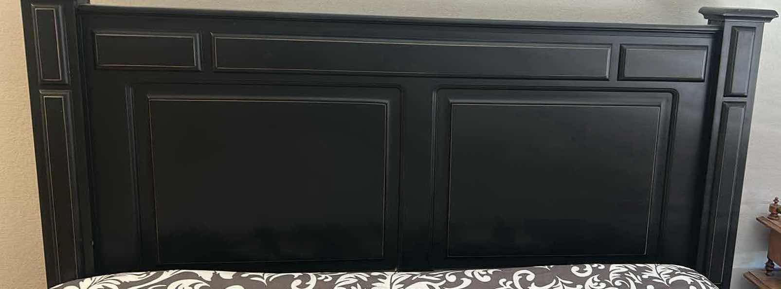 Photo 1 of CLASSIC FURNITURE TAMARACK BLACK WOOD PANEL B D FRAME ONLY MATTRESS NOT INCLUDED 64" X 85"