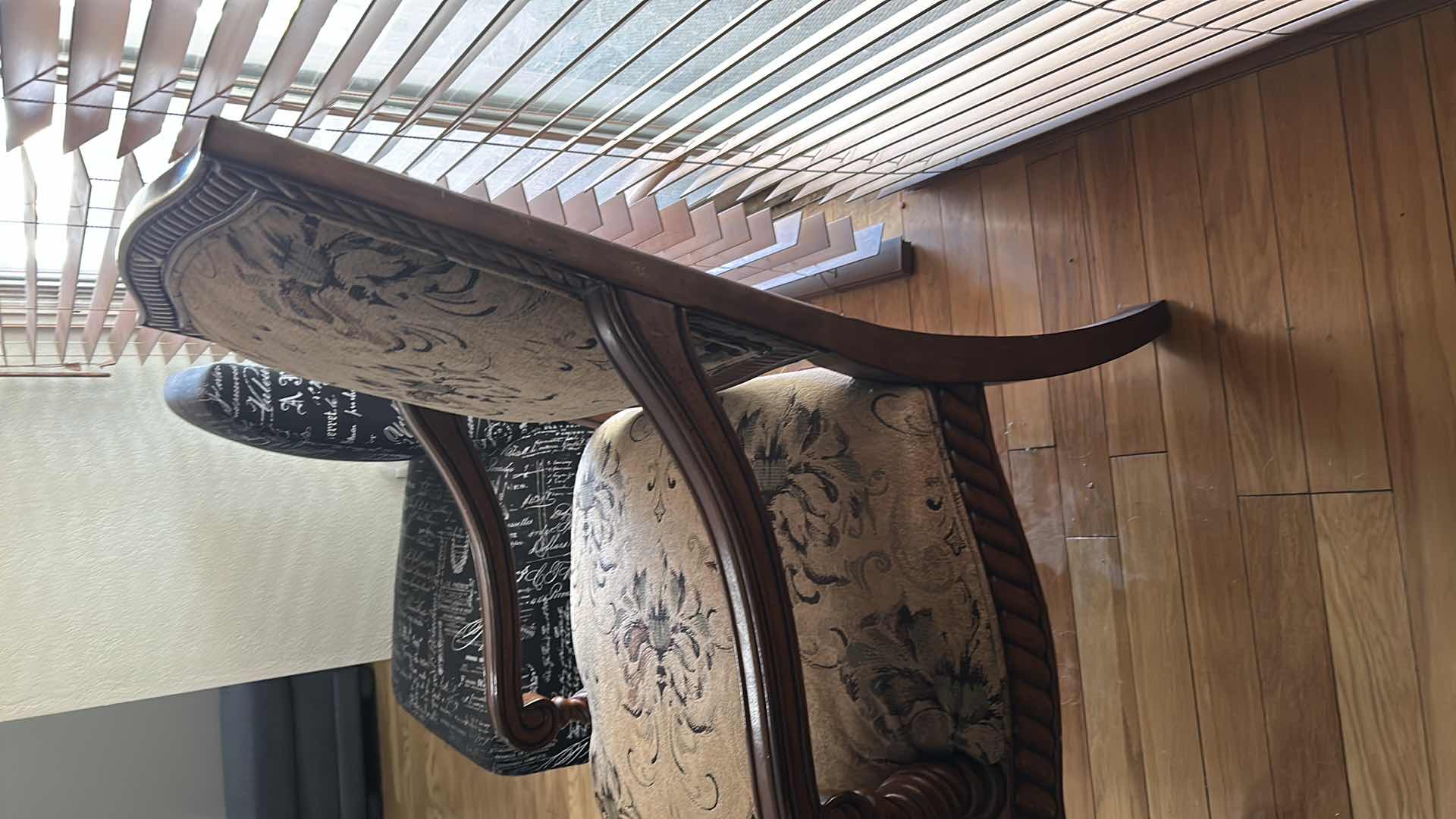 Photo 1 of LOUIS XV STYLE BERGERE ARMCHAIR W CARVED WOOD FRAME FLORAL TAPESTRY UPHOLSTERY