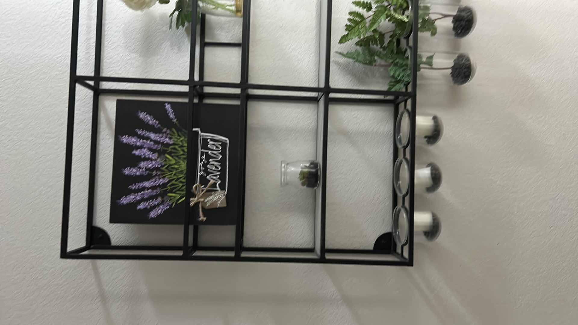 Photo 1 of DECORATIVE BLACK METAL WALL DISPLAY 36" X 24"