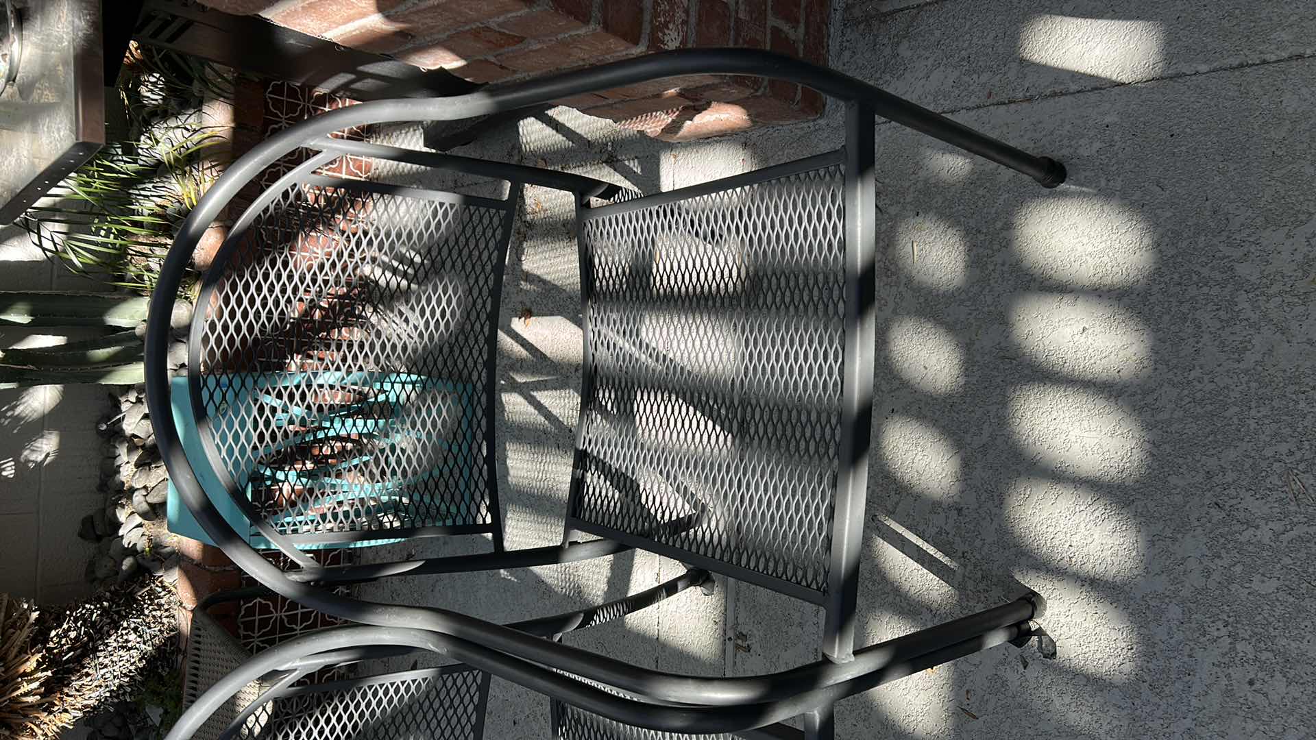 Photo 1 of 4-STACKABLE WROUGHT IRON PATIO ARMCHAIRS