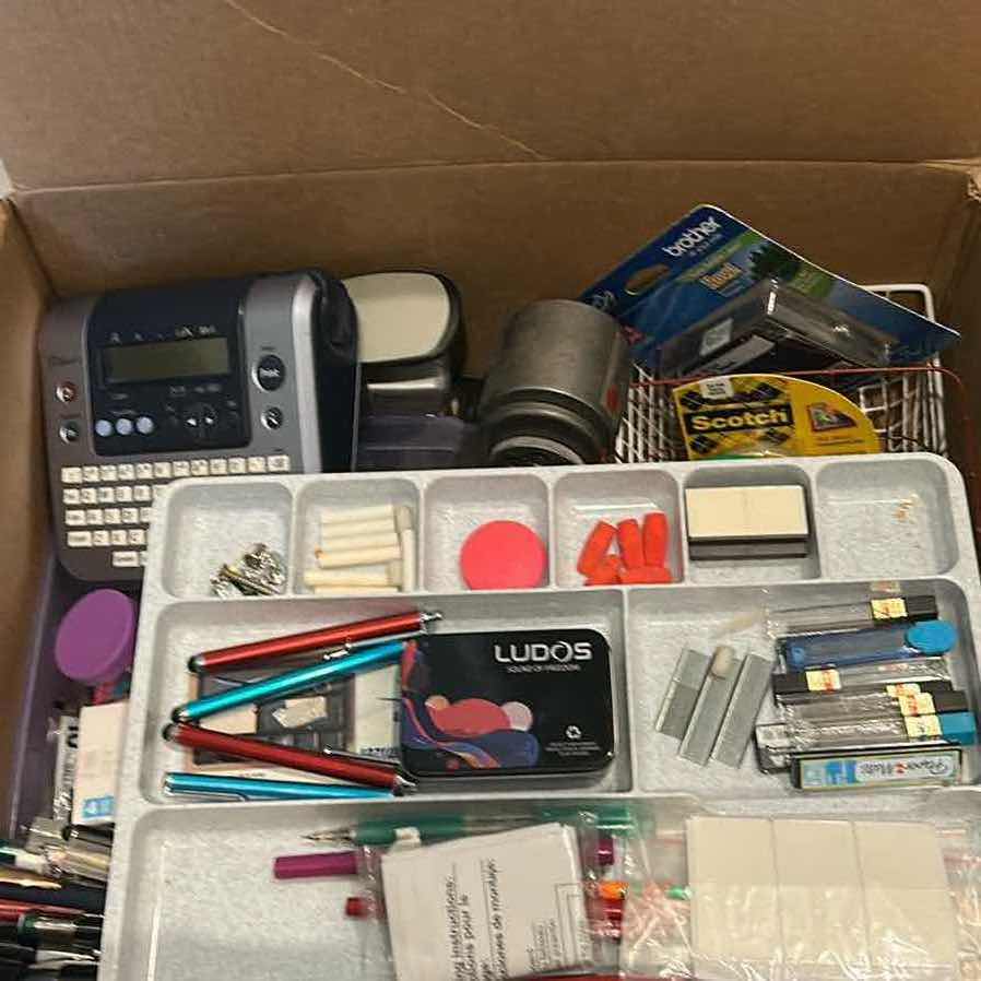 Photo 1 of CONTENTS OF BOX OFFICE SUPPLIES