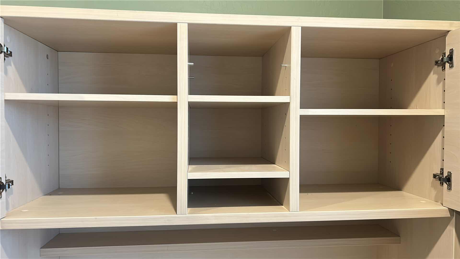 Photo 1 of MODULAR NATURAL OAK FINISH COMPUTER DESK 47" X 30" H 75"