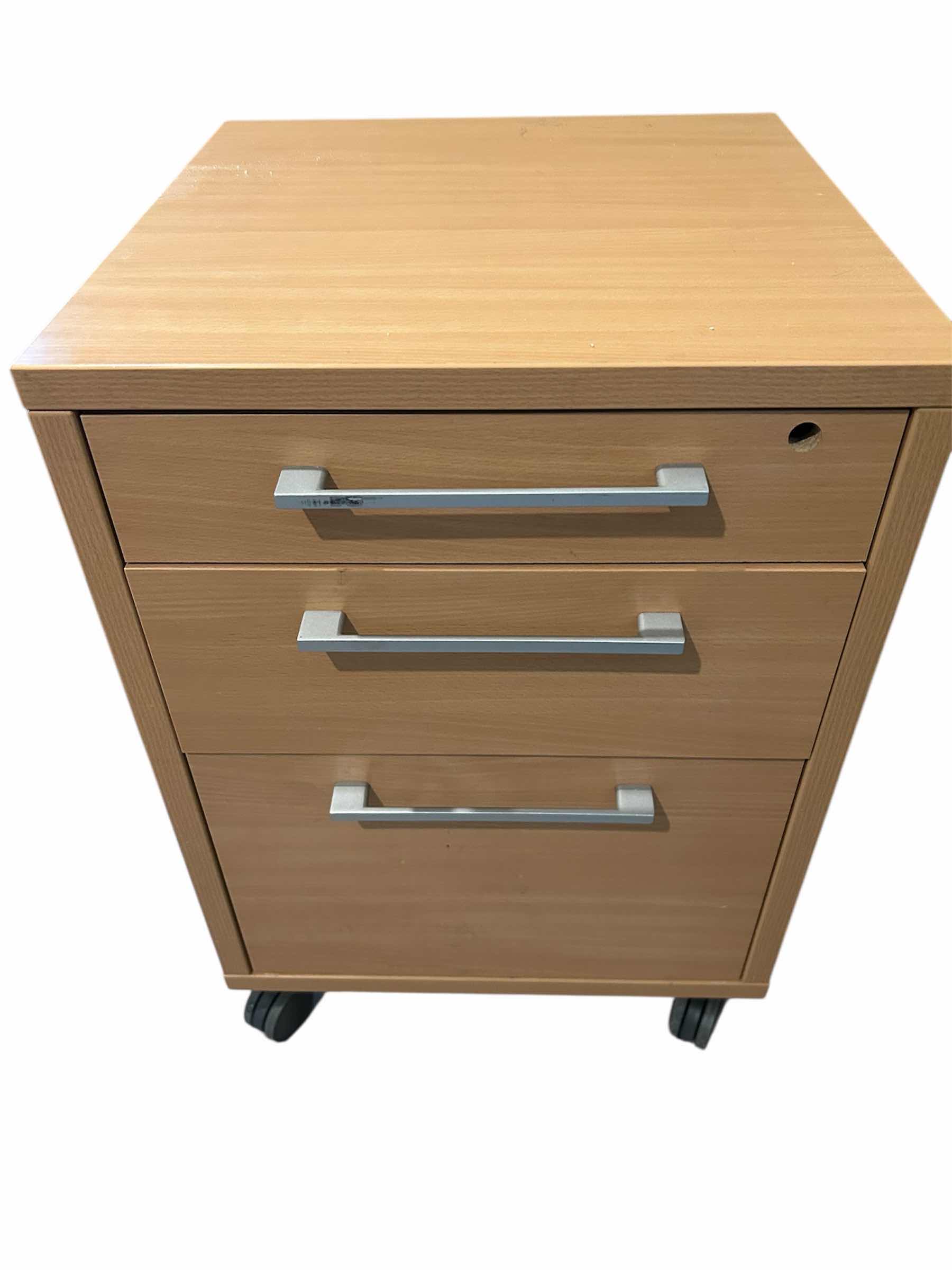 Photo 1 of MOBILE 3 DRAWER FILING CABINET 19" X 19" H 27"