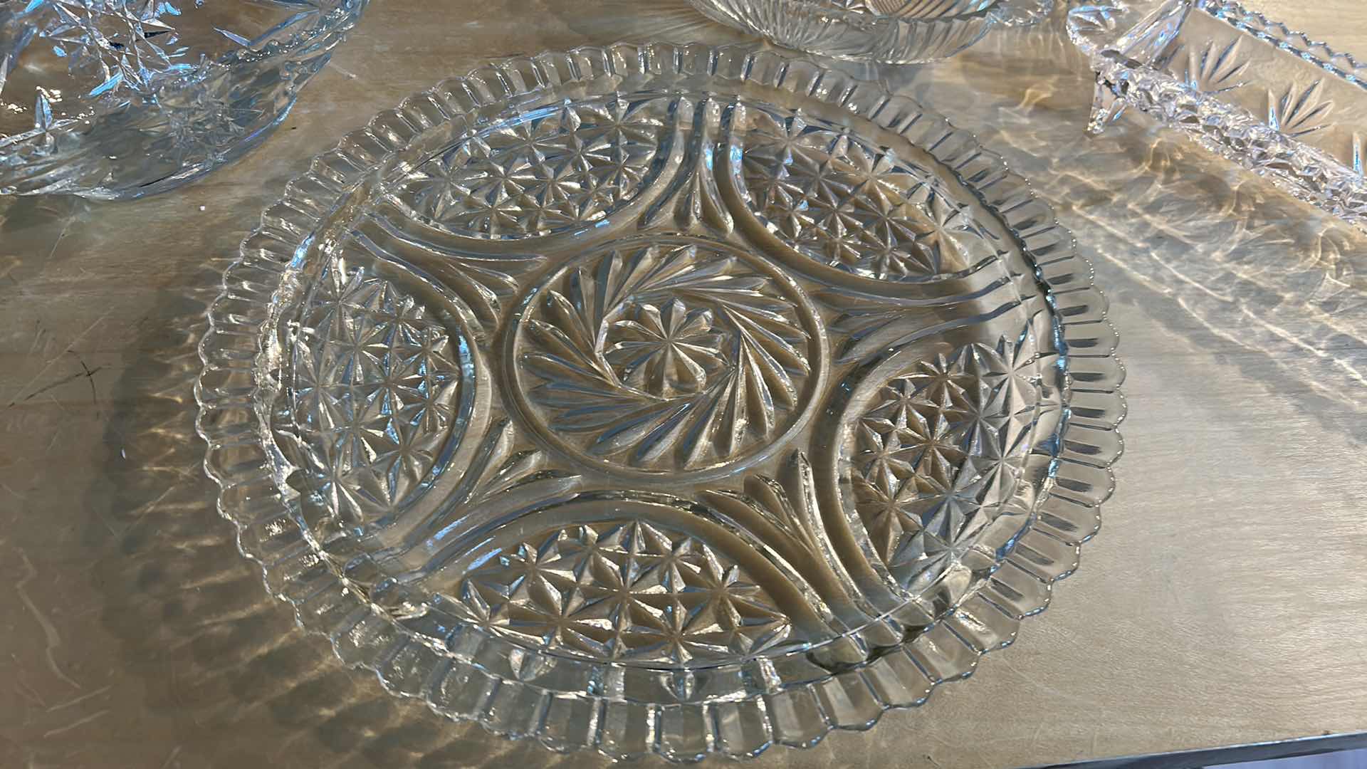 Photo 1 of 6- DECORATIVE GLASS SERVING DISHES