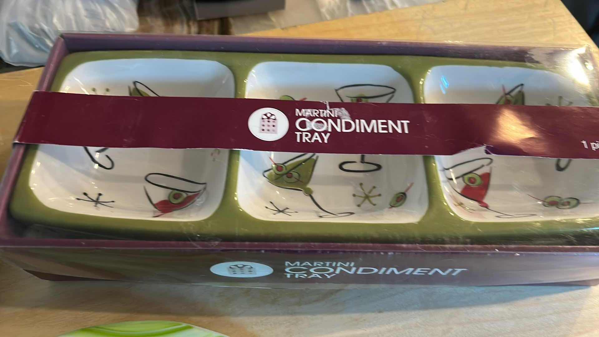 Photo 1 of ONE PIECE CONDIMENT TRAY 2 PLATES