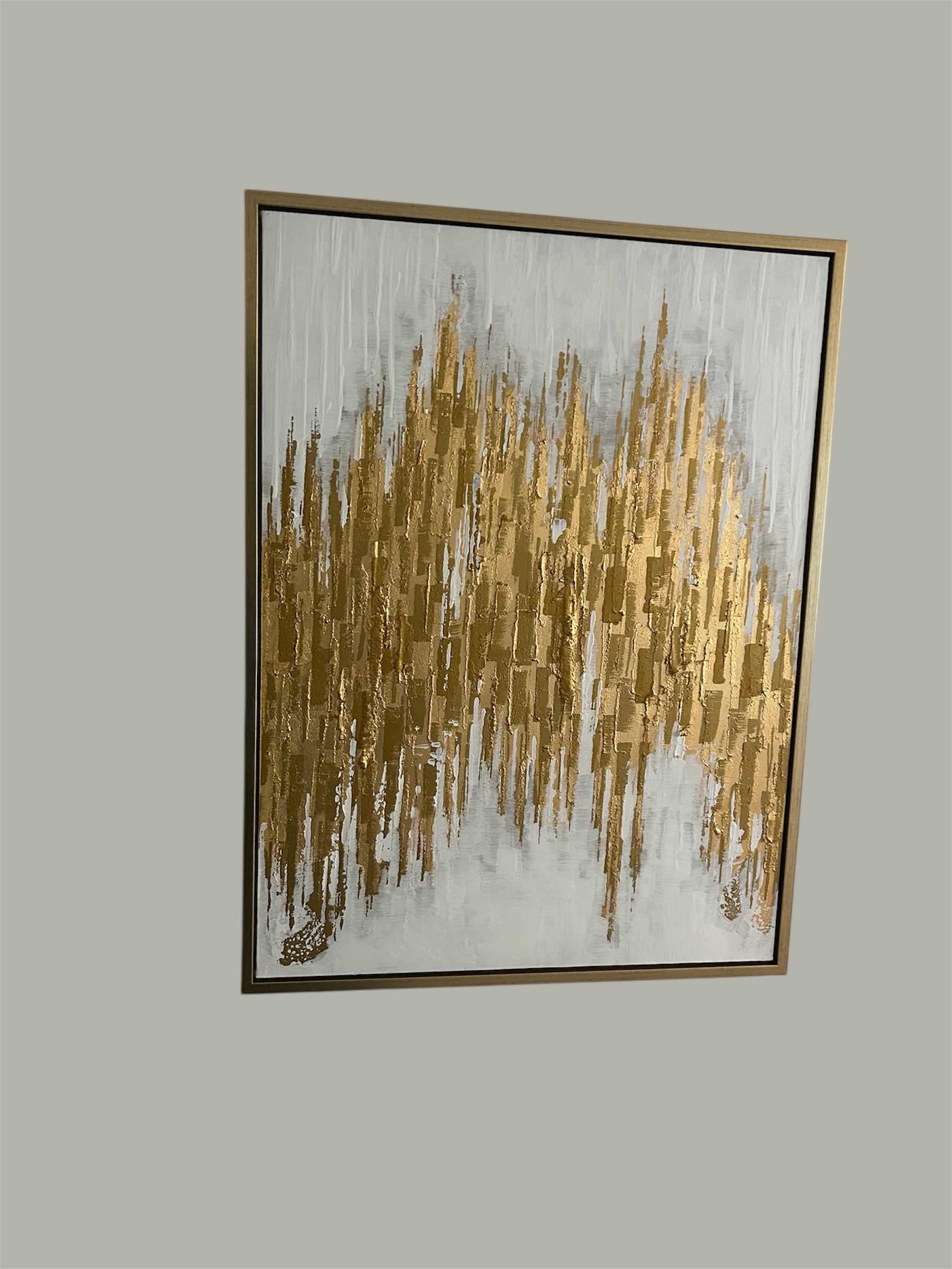 Photo 1 of MANHATTAN BOLD METALLIC FRAMED CANVAS ART 32" X 41"