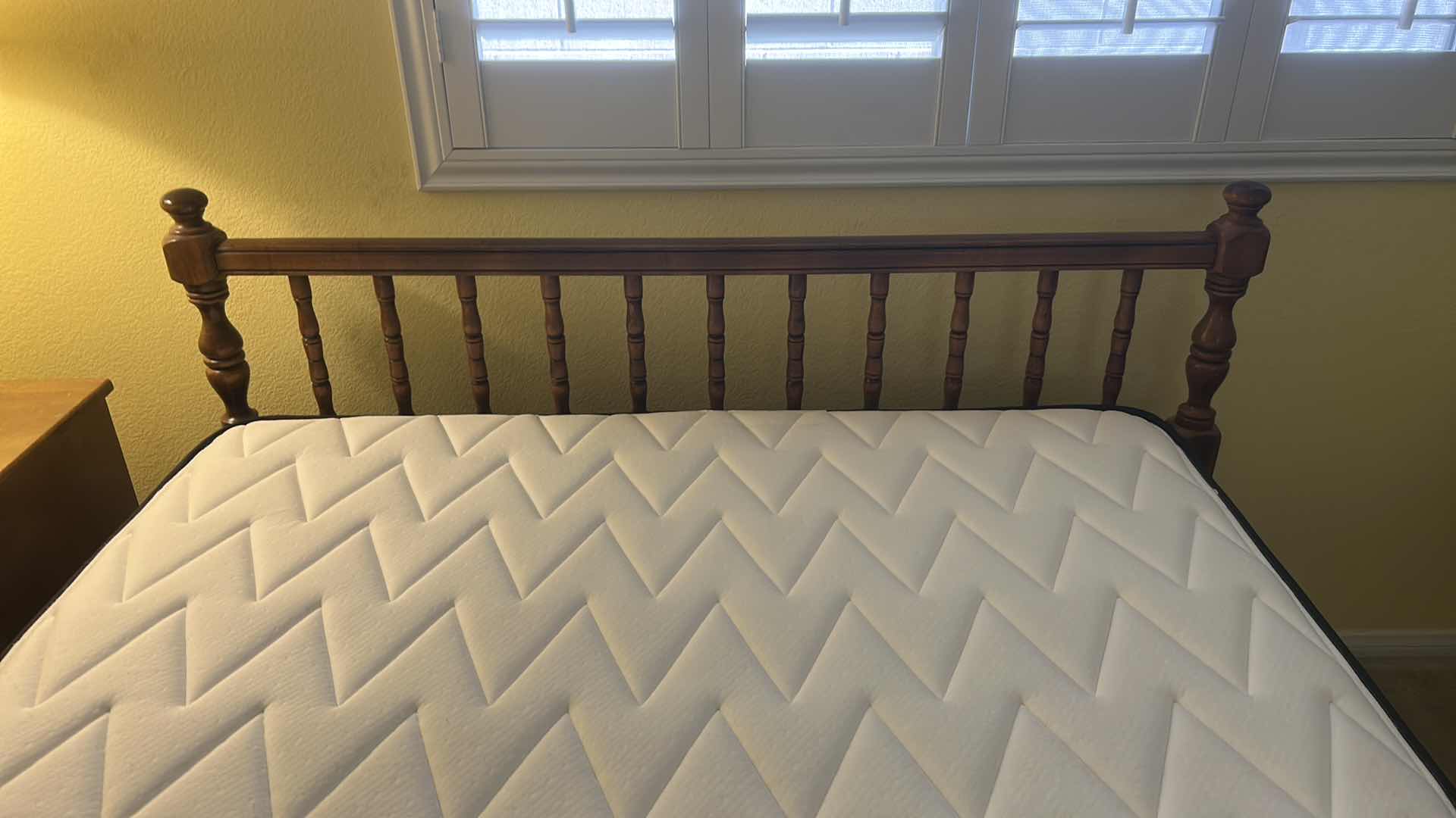 Photo 1 of WOOD FRAMED FULL SIZE BEDFRAME W MATTRESS