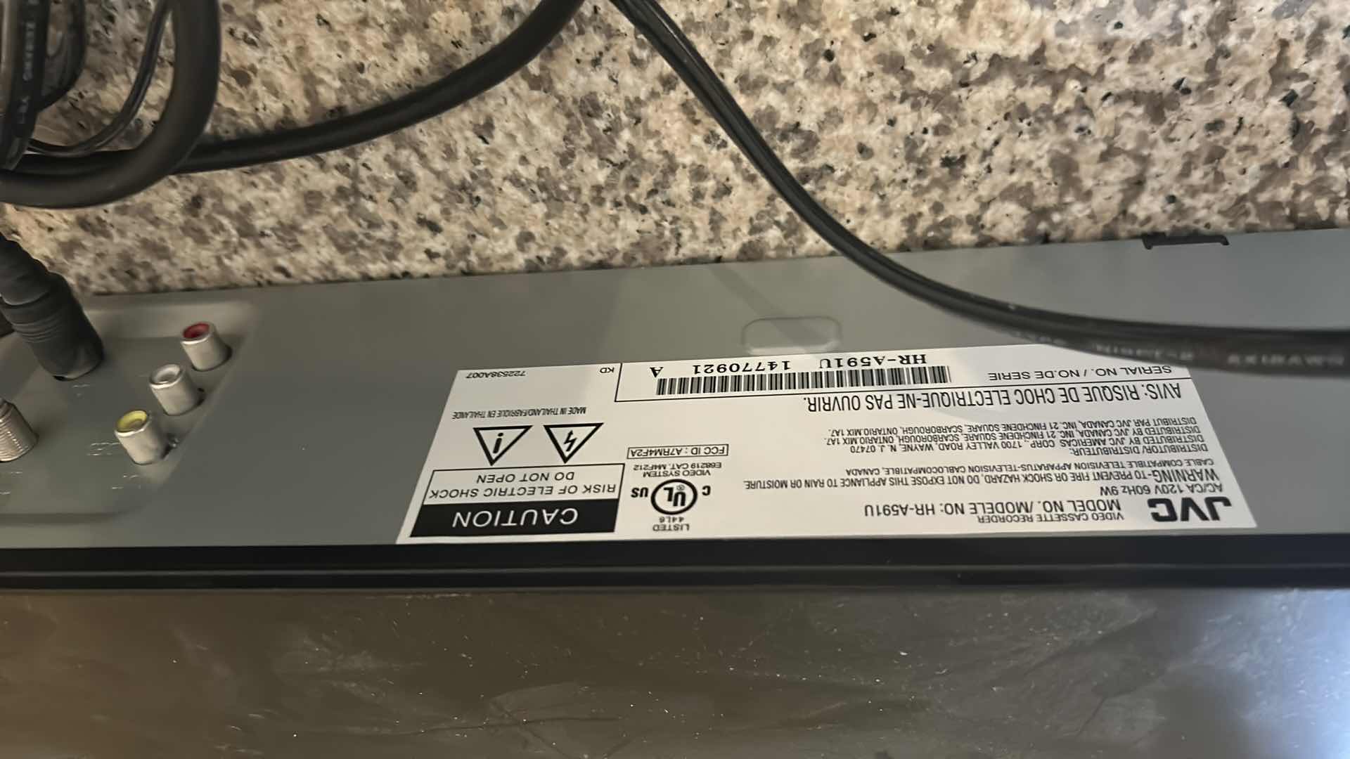 Photo 1 of JVC HR - A591U 4 HEAD HI FI VCR