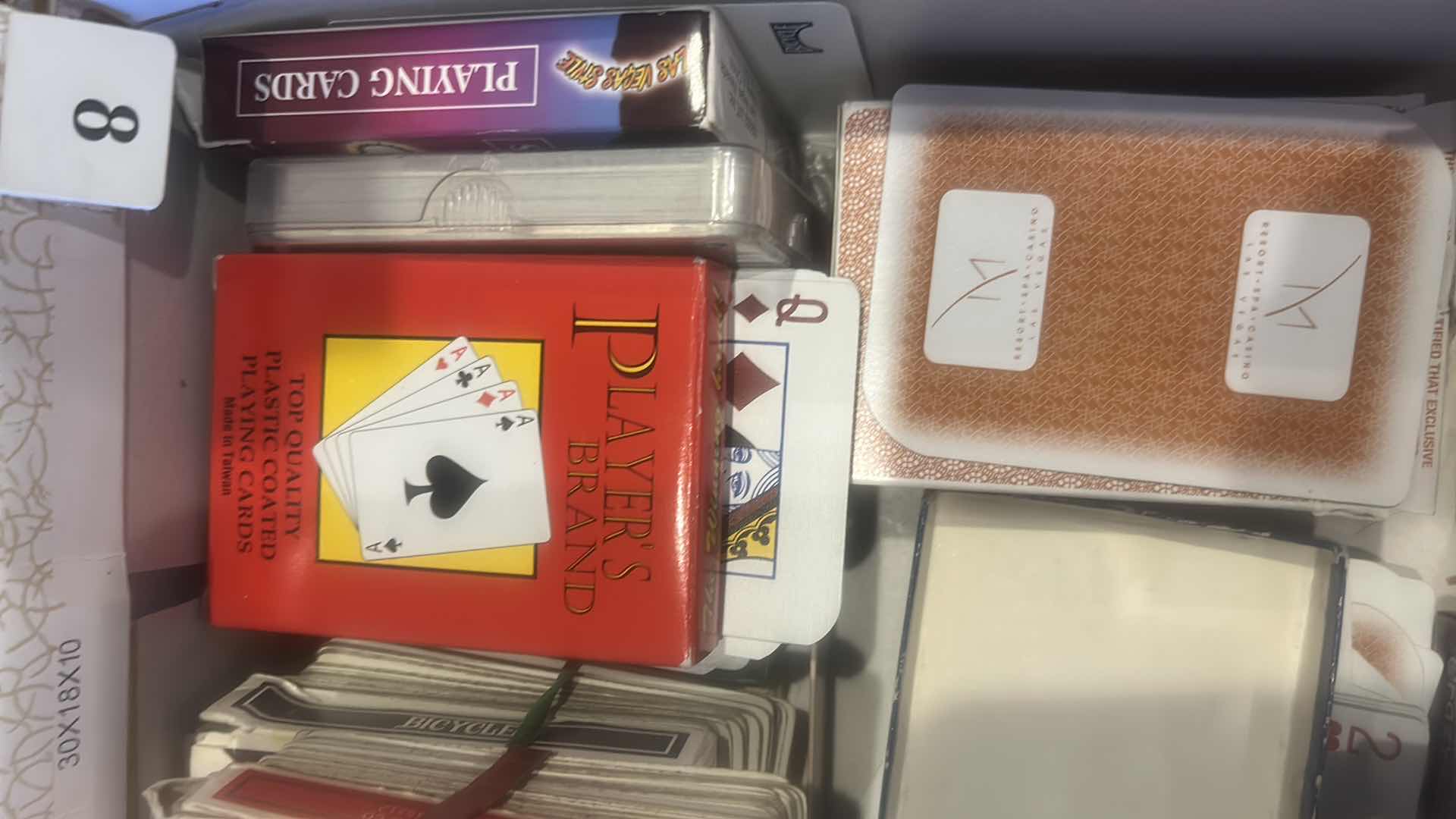 Photo 1 of BOX OF PLAYING CARDS