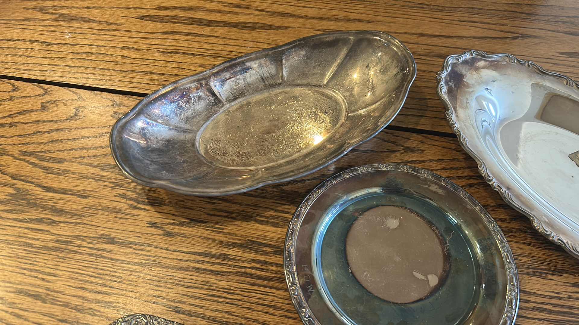 Photo 1 of 4- SILVER PLATED SERVING DISHES