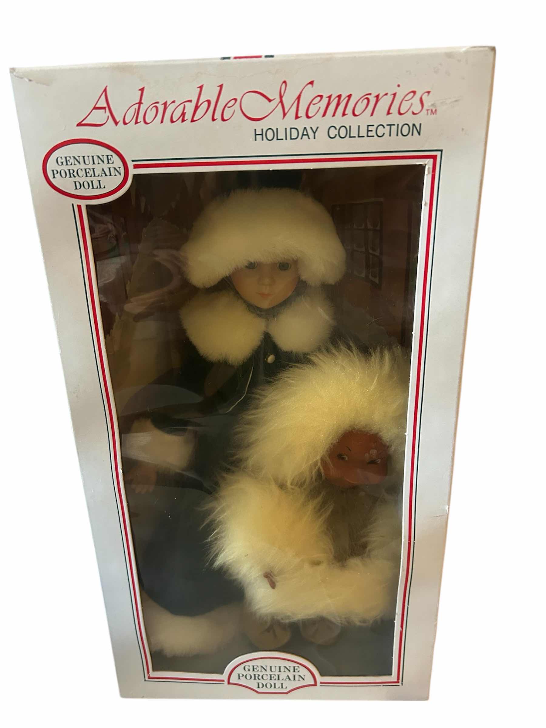 Photo 1 of ADORABLE MEMORIES HOLIDAY COLLECTION PORCELAIN DOLL H 19"