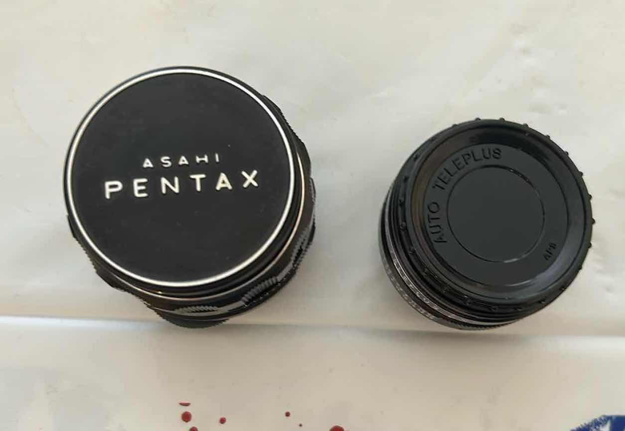 Photo 1 of 2- ASAHI PENTAX SUPER TAKUMAR 50mm 1.4 LENSES  w CASE