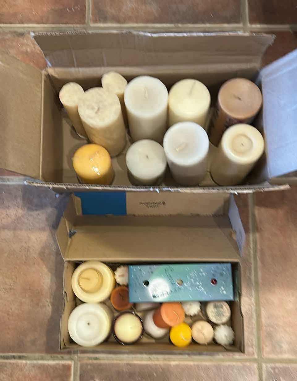 Photo 1 of 2 BOXES ASSORTED CANDLES