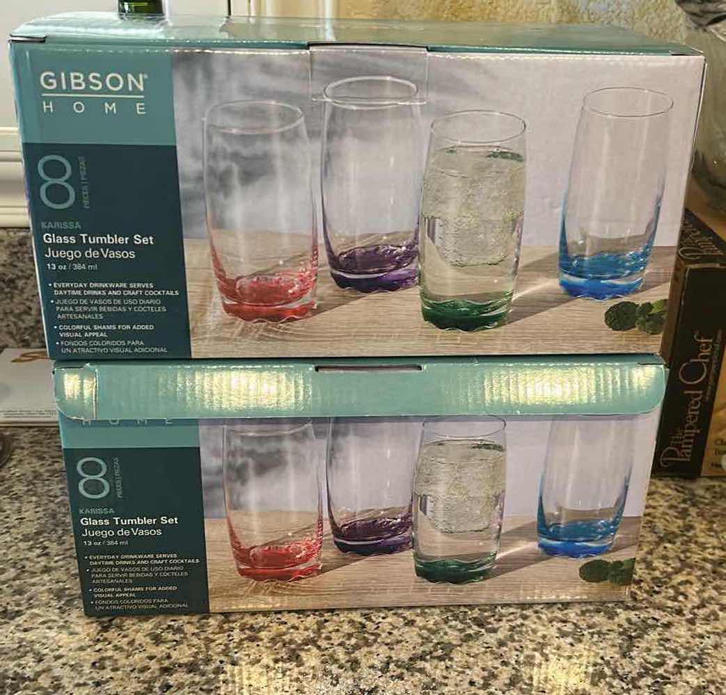 Photo 1 of 16- GLASS TUMBLERS