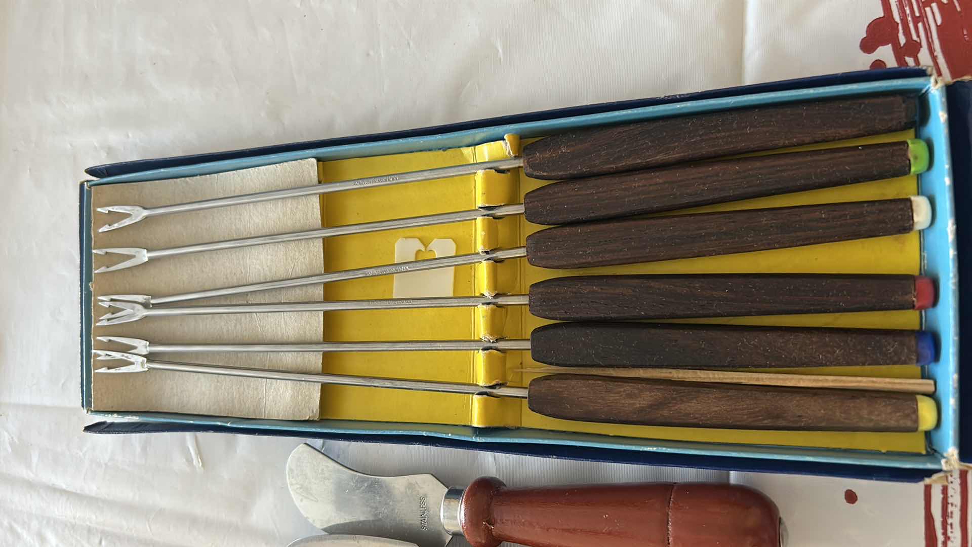 Photo 1 of CHOP STICKS CHEESE KNIVES FONDUE FORKS
