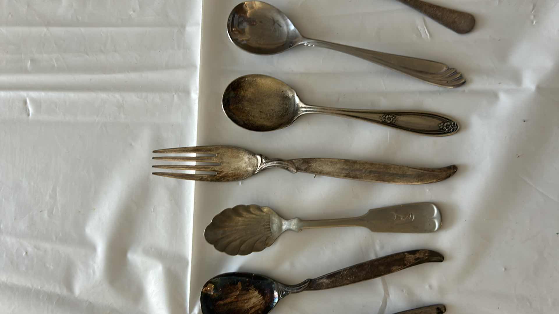 Photo 1 of 11- SILVER PLATED SPOONS