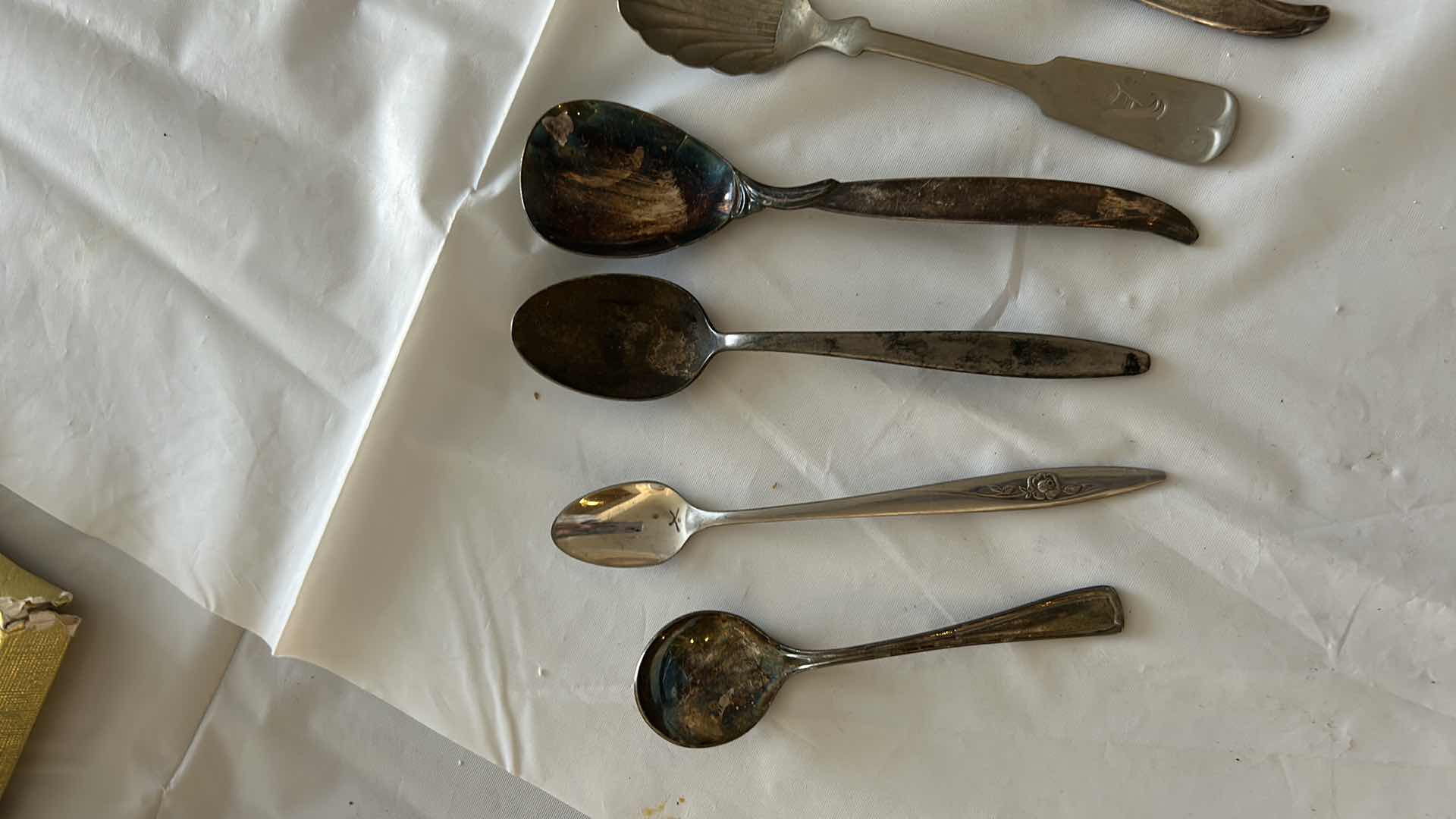 Photo 1 of 11- SILVER PLATED SPOONS