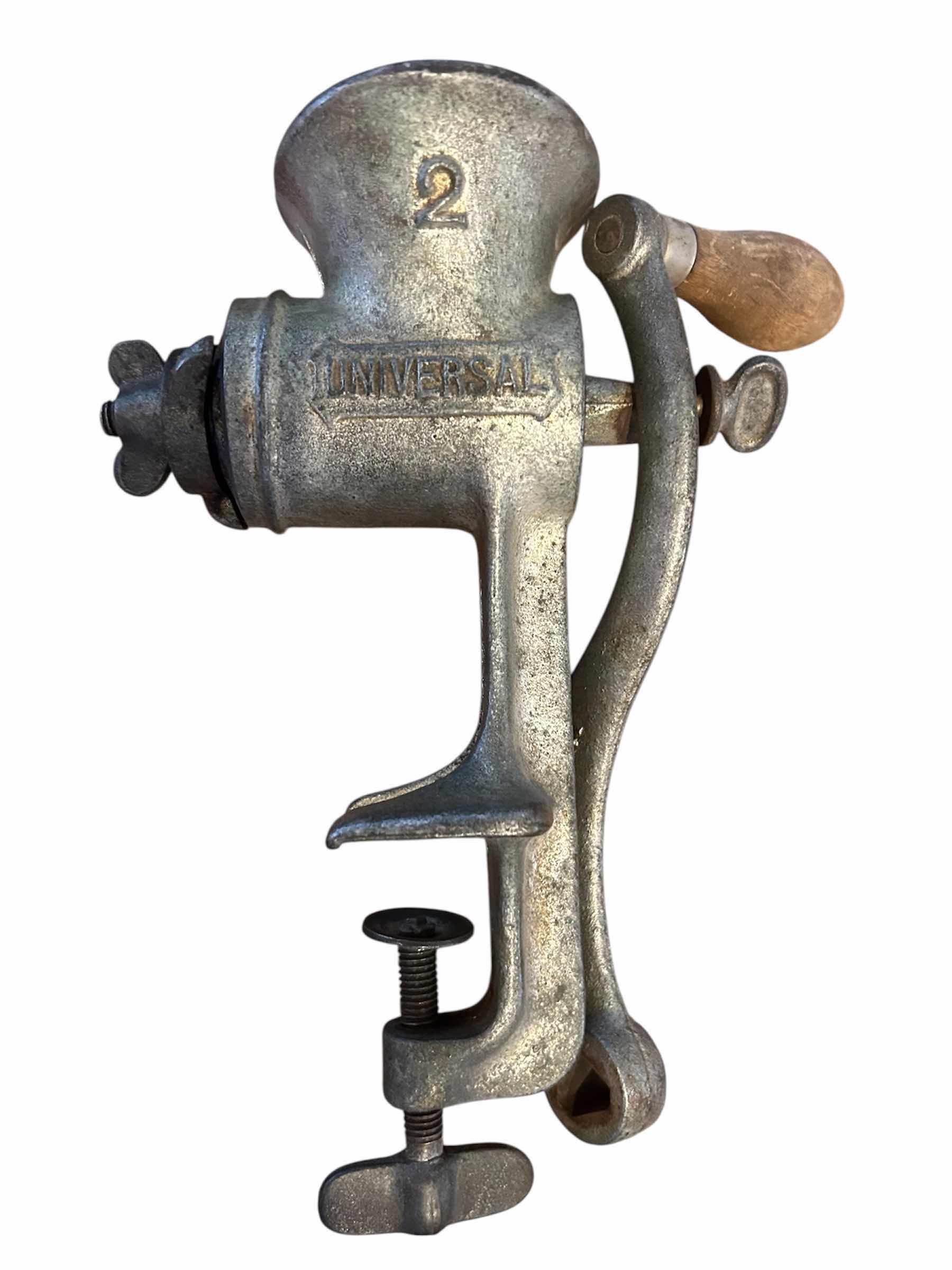 Photo 1 of BUTTER CURLER AND VINTAGE UNIVERSAL NO 2 CAST IRON FOOD CHOPPER