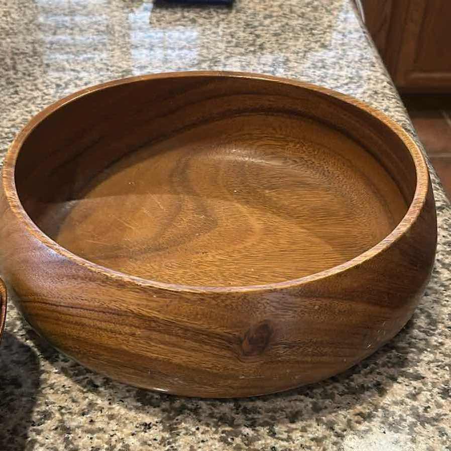 Photo 1 of 6- TEAK WOOD  SALAD SET