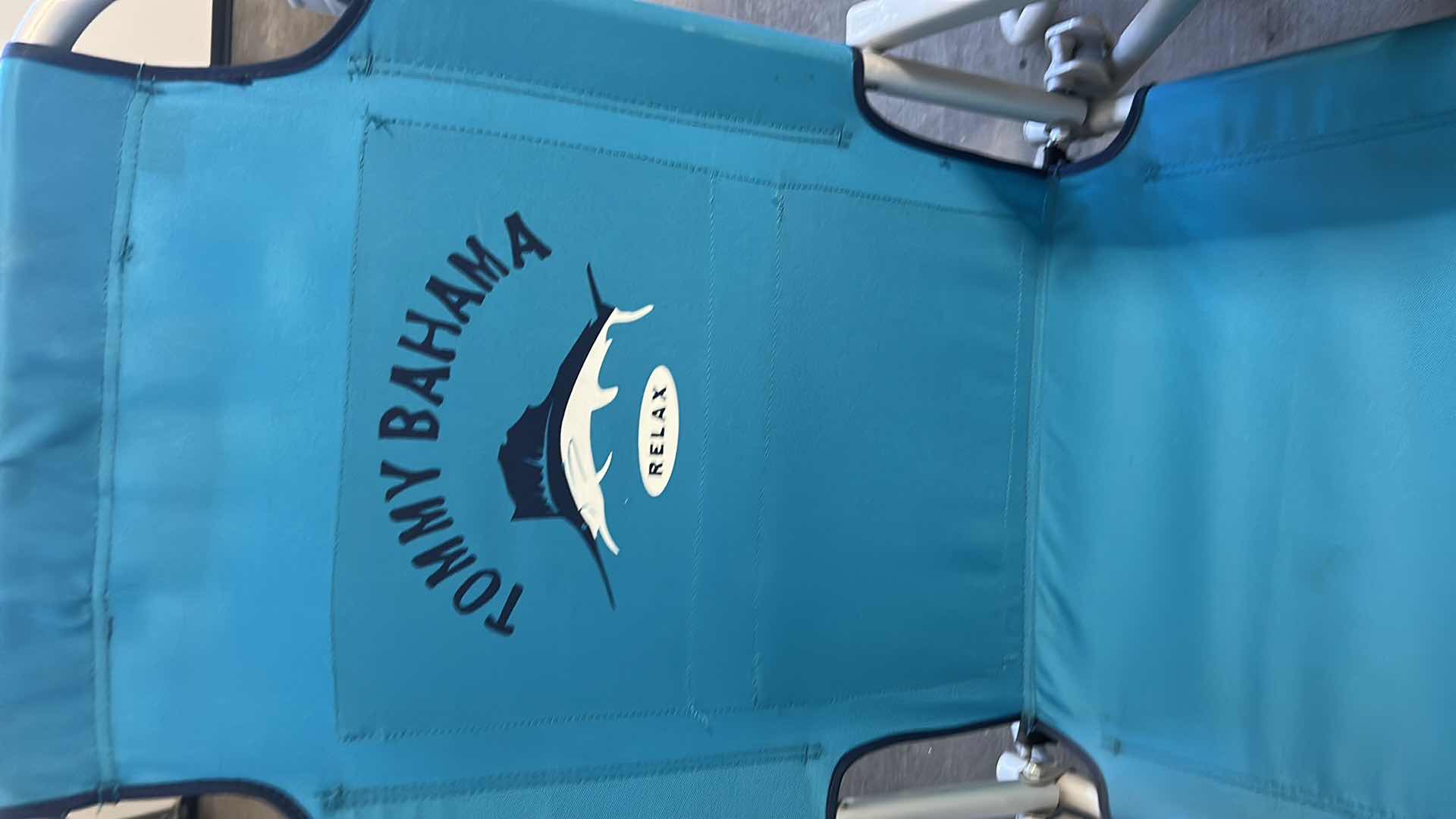 Photo 1 of 2- TOMMY BAHAMA 5 POSITION BACKPACK BEACH CHAIRS