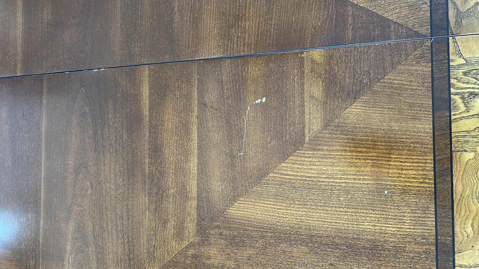 Photo 1 of ETHAN ALLEN GOODWIN DINING TABLE FROM TOWN HOUSE COLLECTION FLUTED LEGS SINGLE DRAWERS AT EACH END CHAIRS SOLD SEPARATELY 95" X 45"