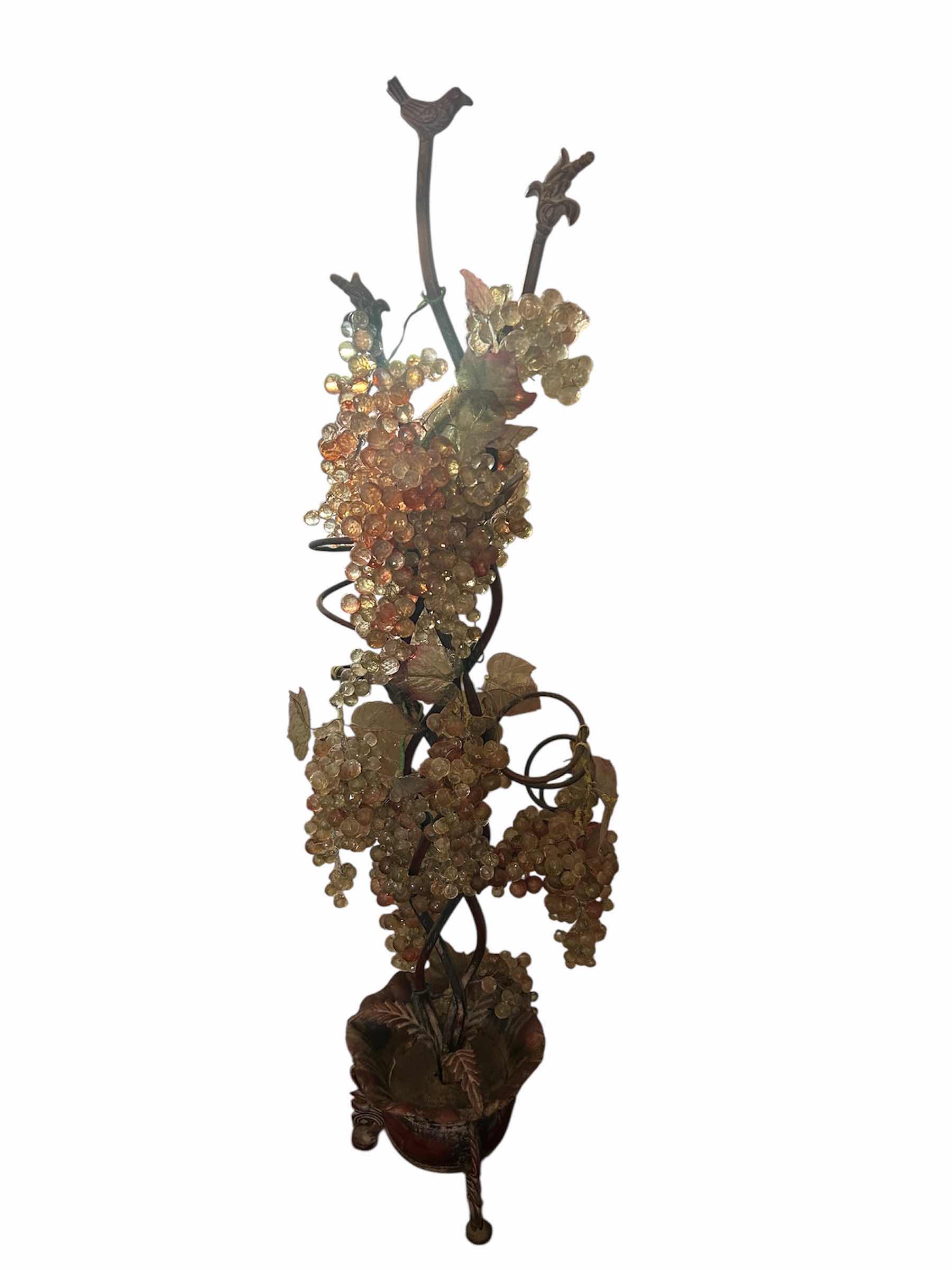 Photo 1 of LUCITE GRAPE VINES SCULPTURE H 45"