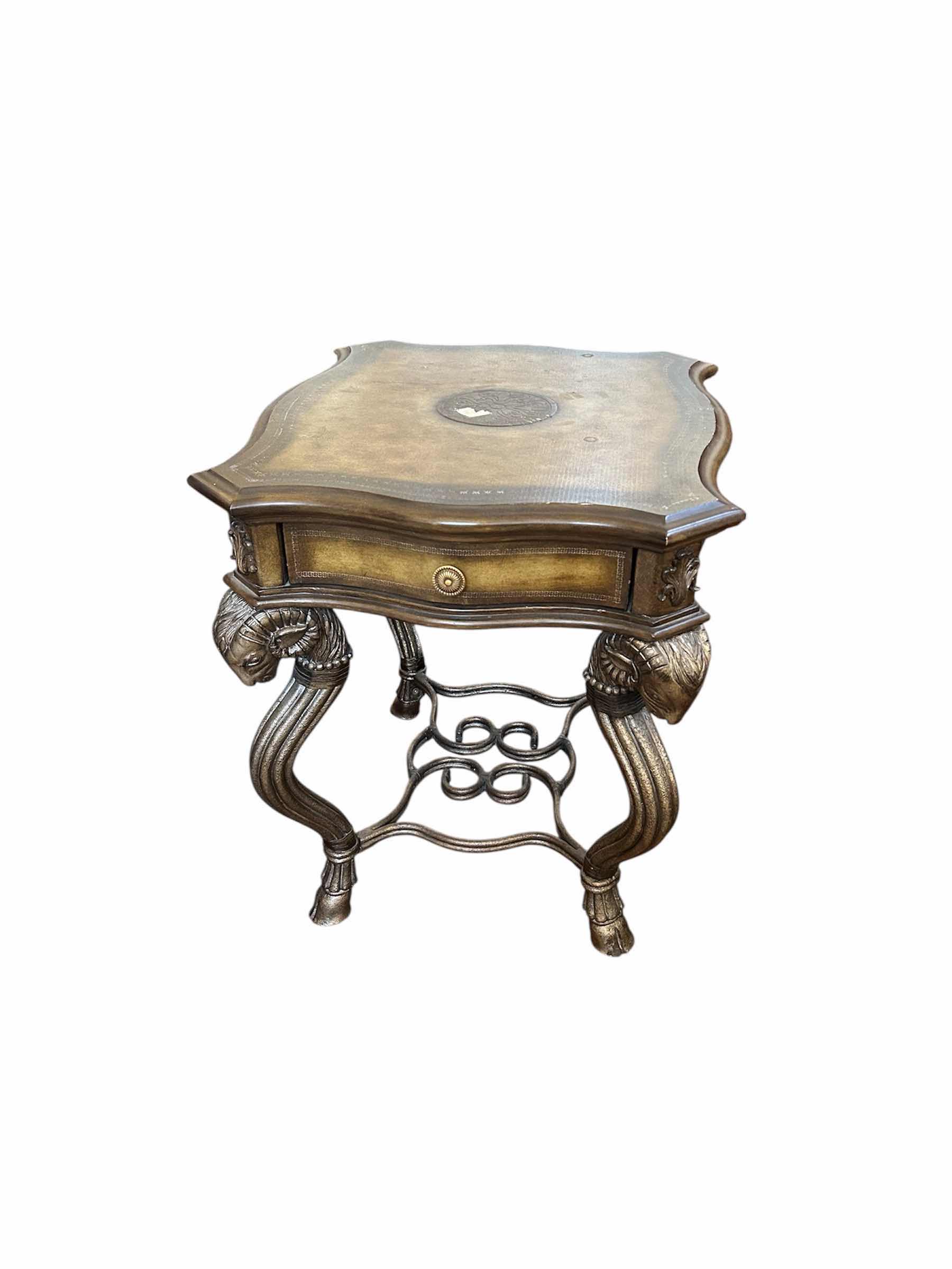 Photo 1 of FRENCH PROVINCIAL STYLE SIDE TABLE 22" X 25" H 28"