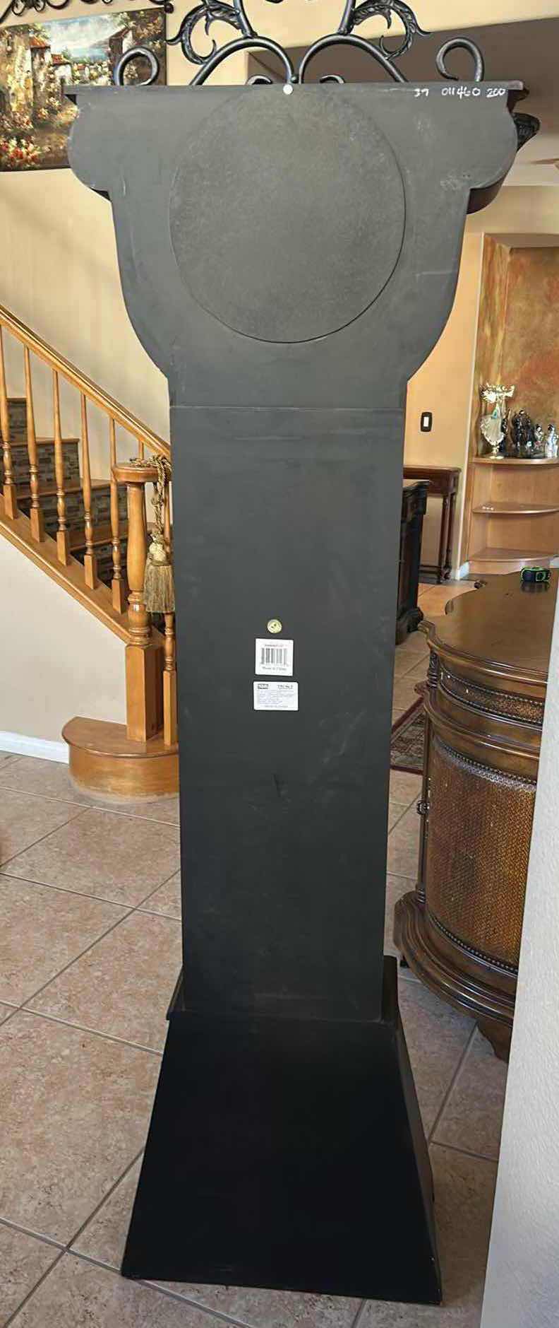 Photo 1 of DOLL HOUSE STYLE FLOOR CLOCK W DECORATIVE PANELS H 80"