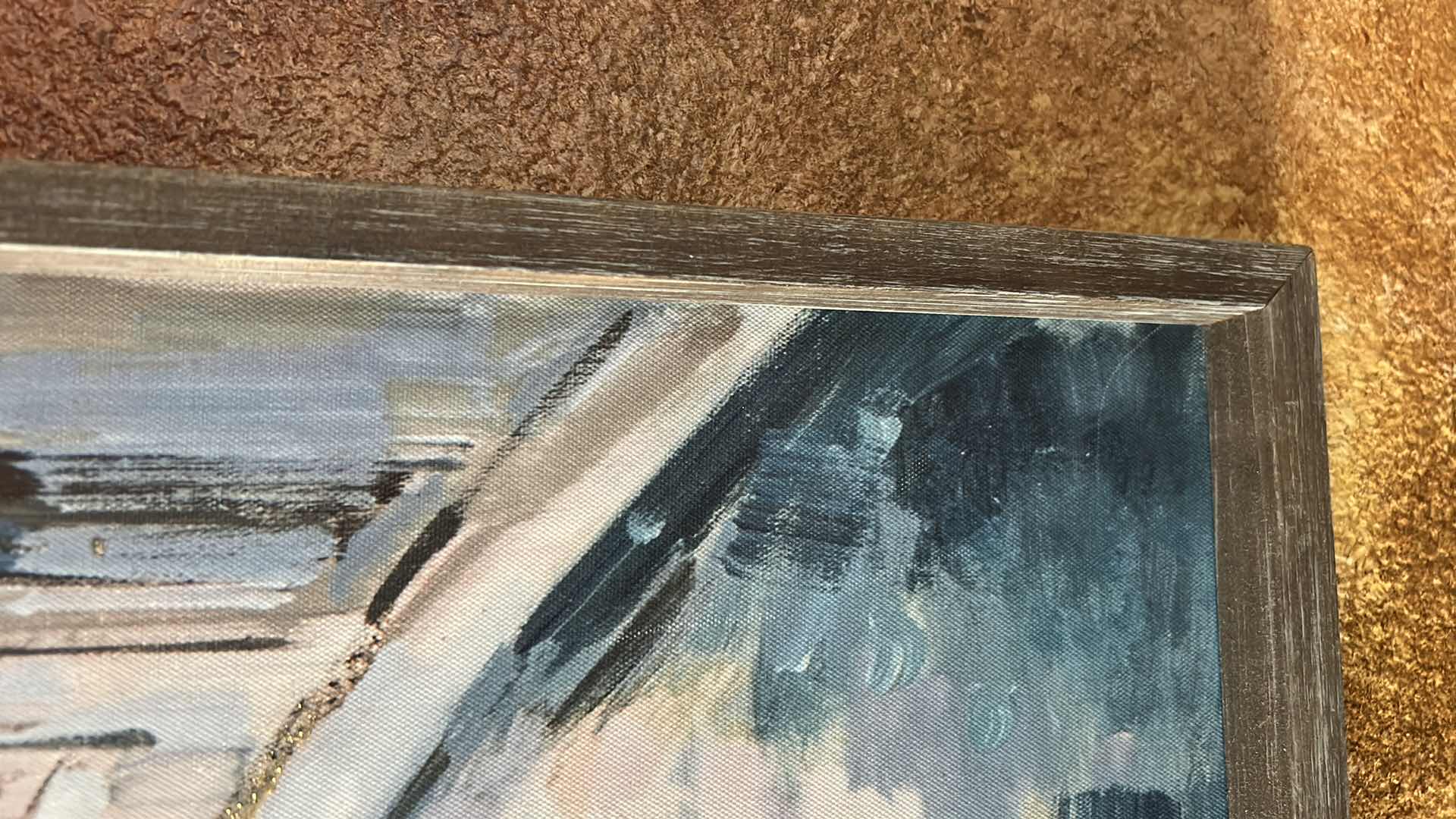 Photo 1 of VENETIAN CANAL SCENE OIL PAINTING FEATURING A GONDOLA IN 
WOODEN  FRAME 24" X 35"