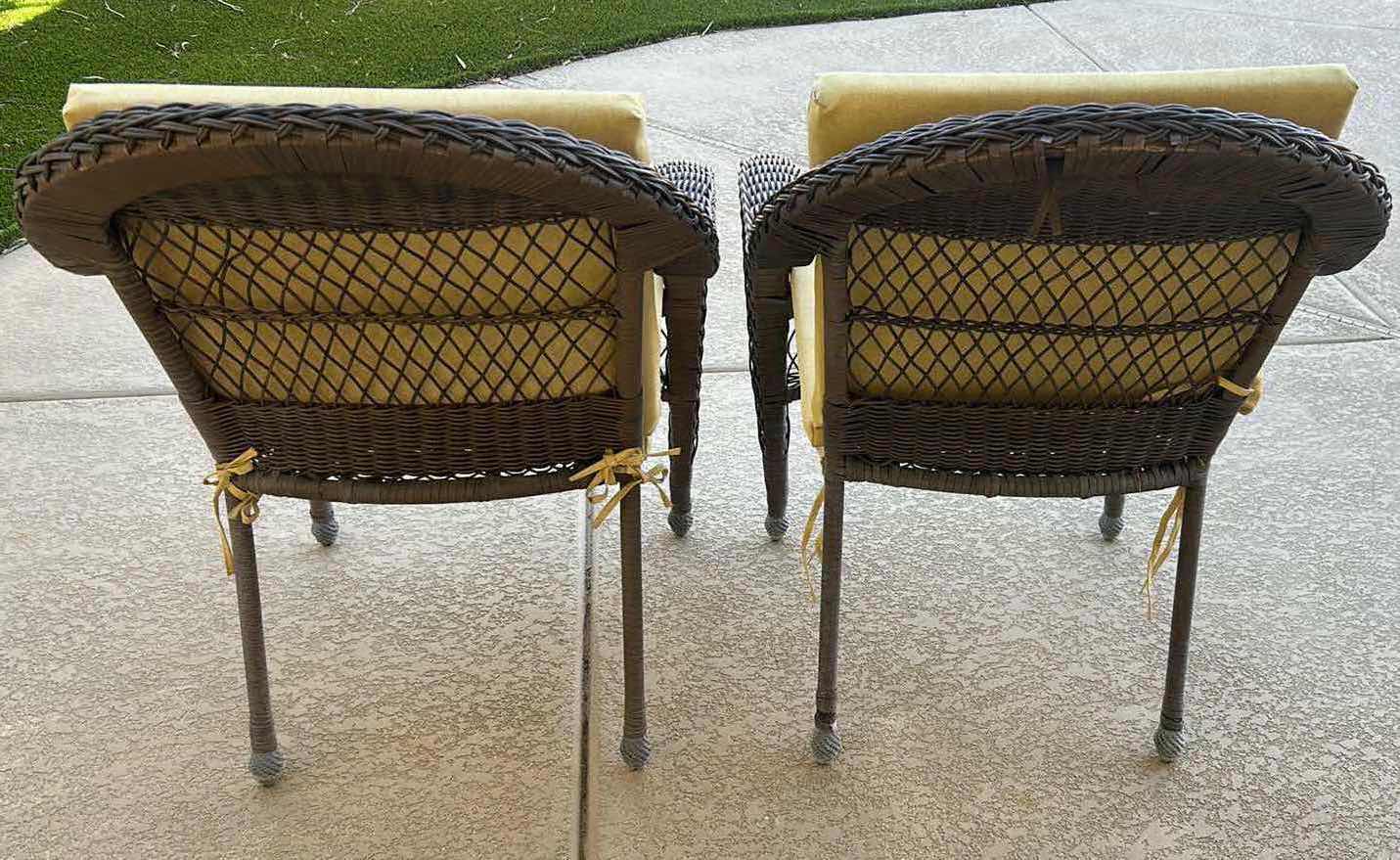 Photo 1 of 2- RESIN WICKER OUTDOOR CHAIRS